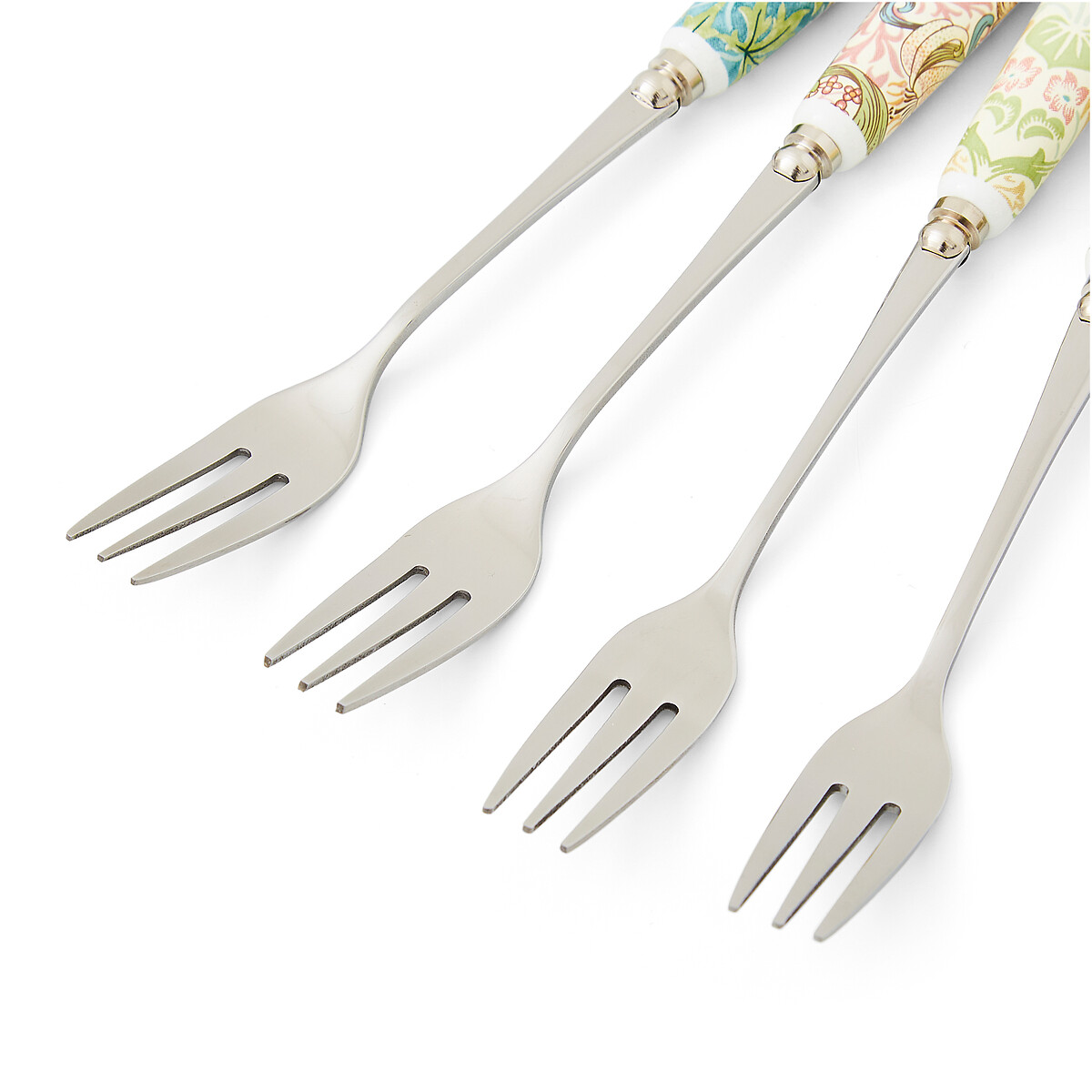 Set of 4 Morris & Co. Pastry Forks multi-coloured, MORRIS & CO.