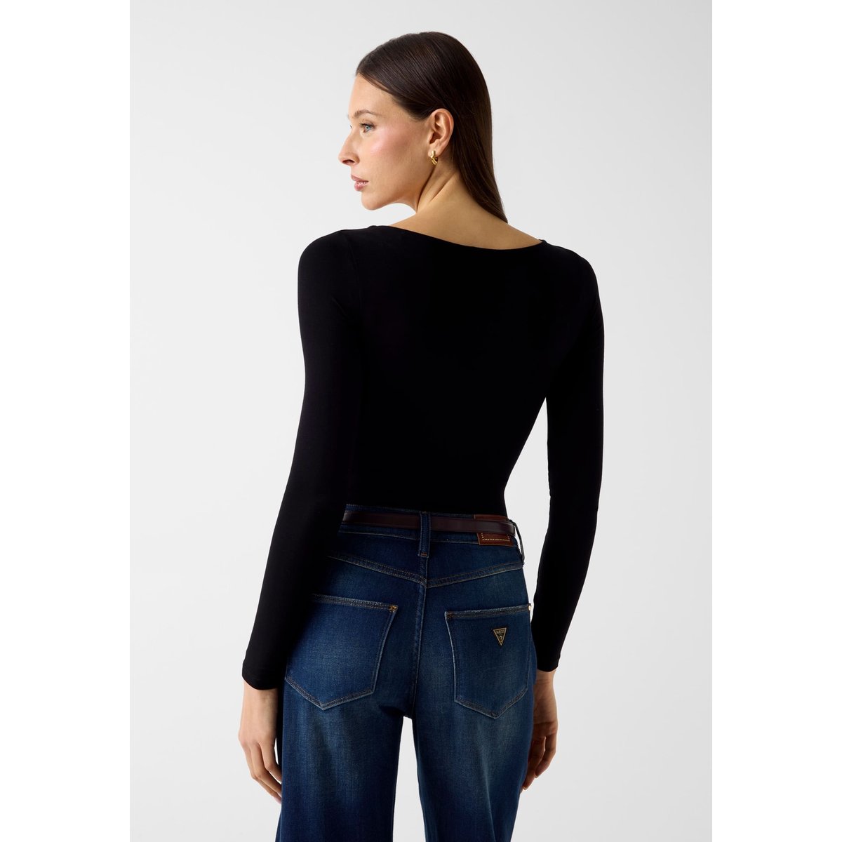 Body En Mélange De Viscose noir, GUESS