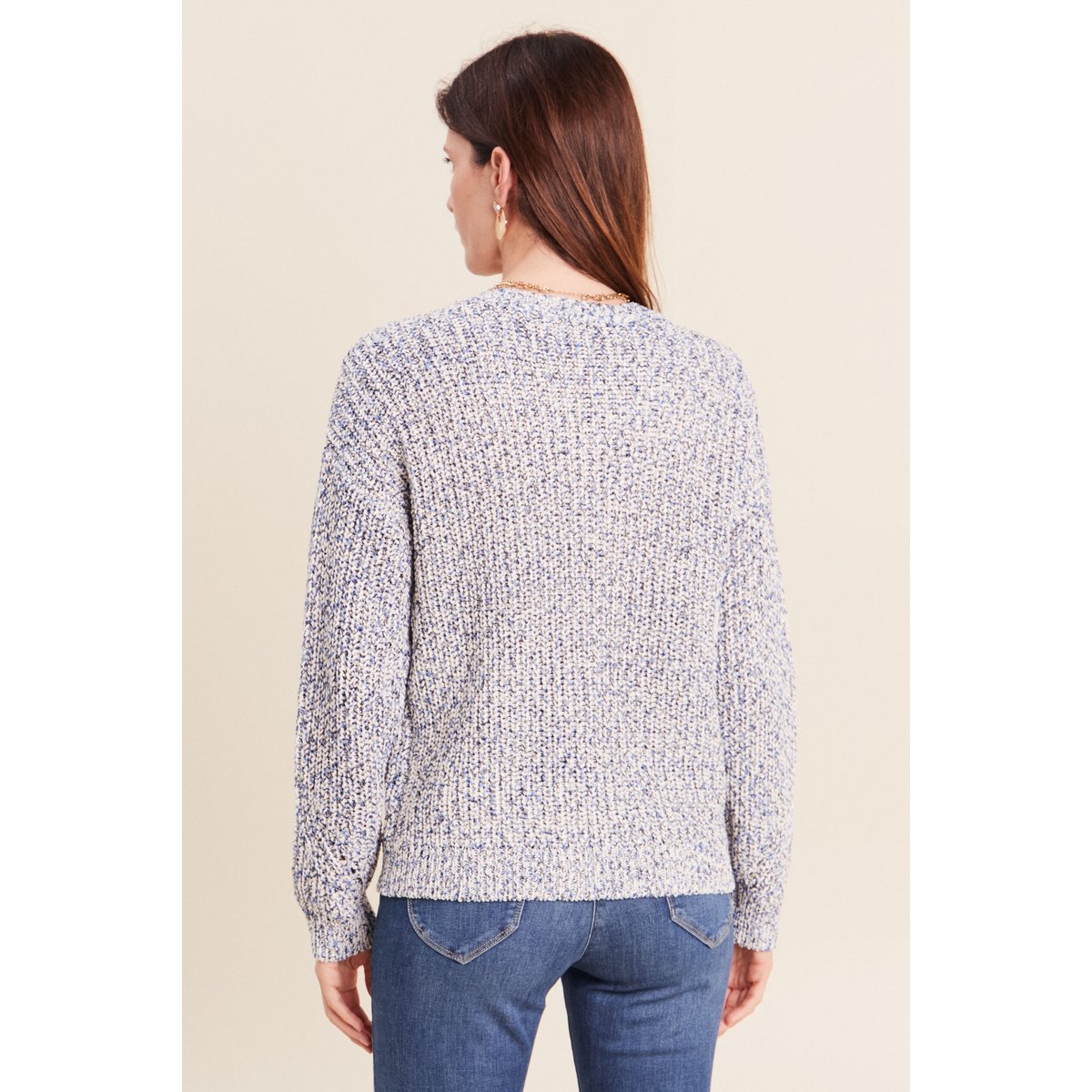 Pull col v bleu roi, BREAL