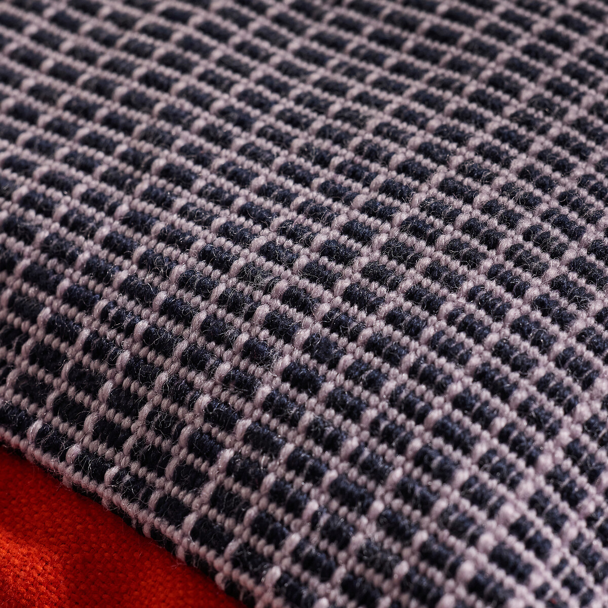 MADE.COM Cady Woven Filled Cushion dark blue, MADE