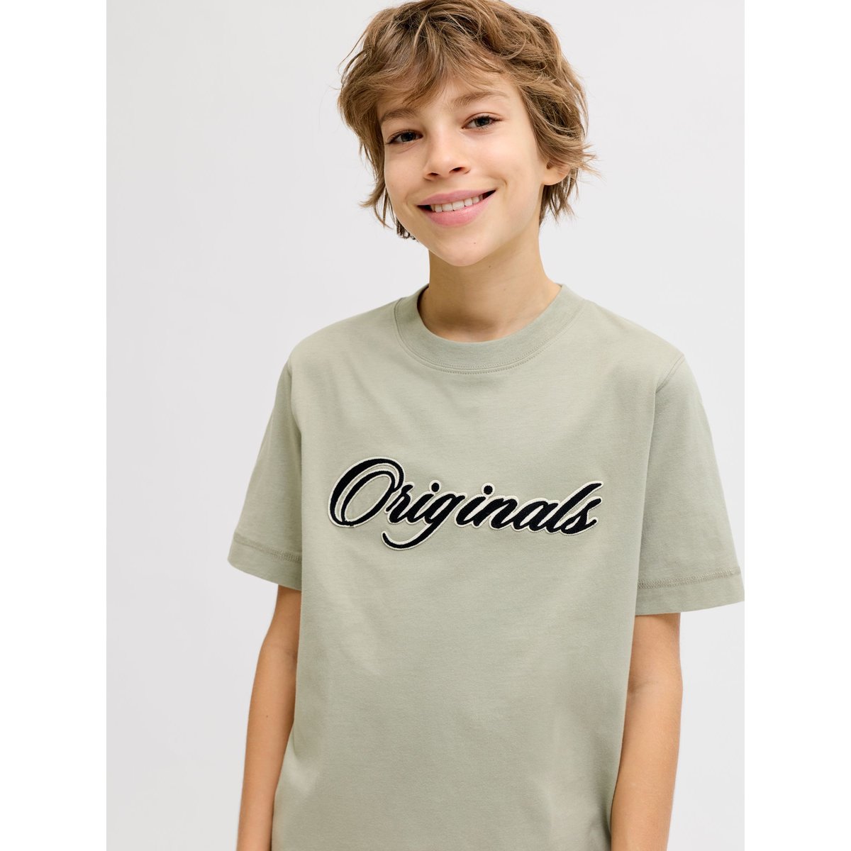 T-Shirt seagrass, JACK & JONES JUNIOR