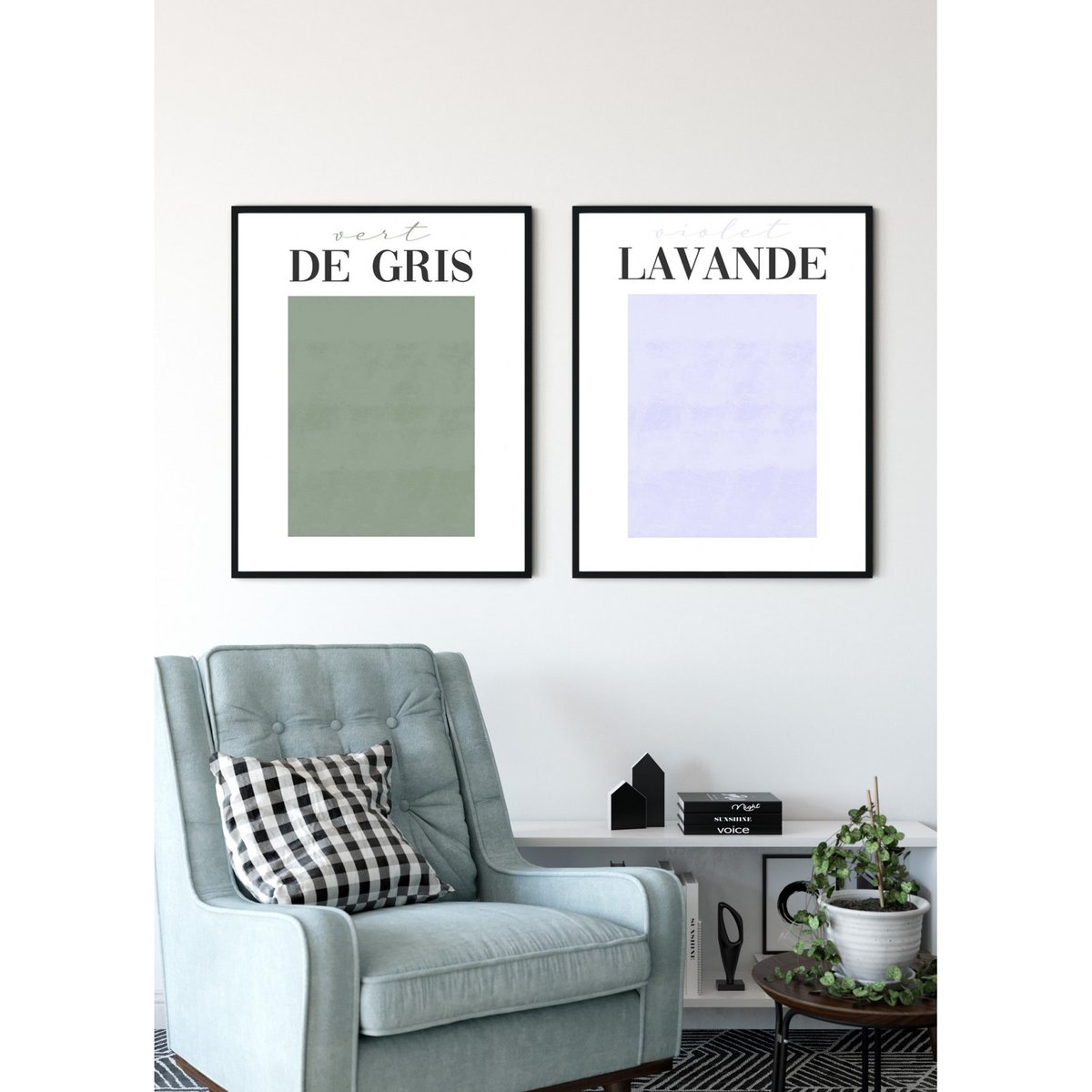 Affiche Vert de Gris blanc, L'AFFICHERIE