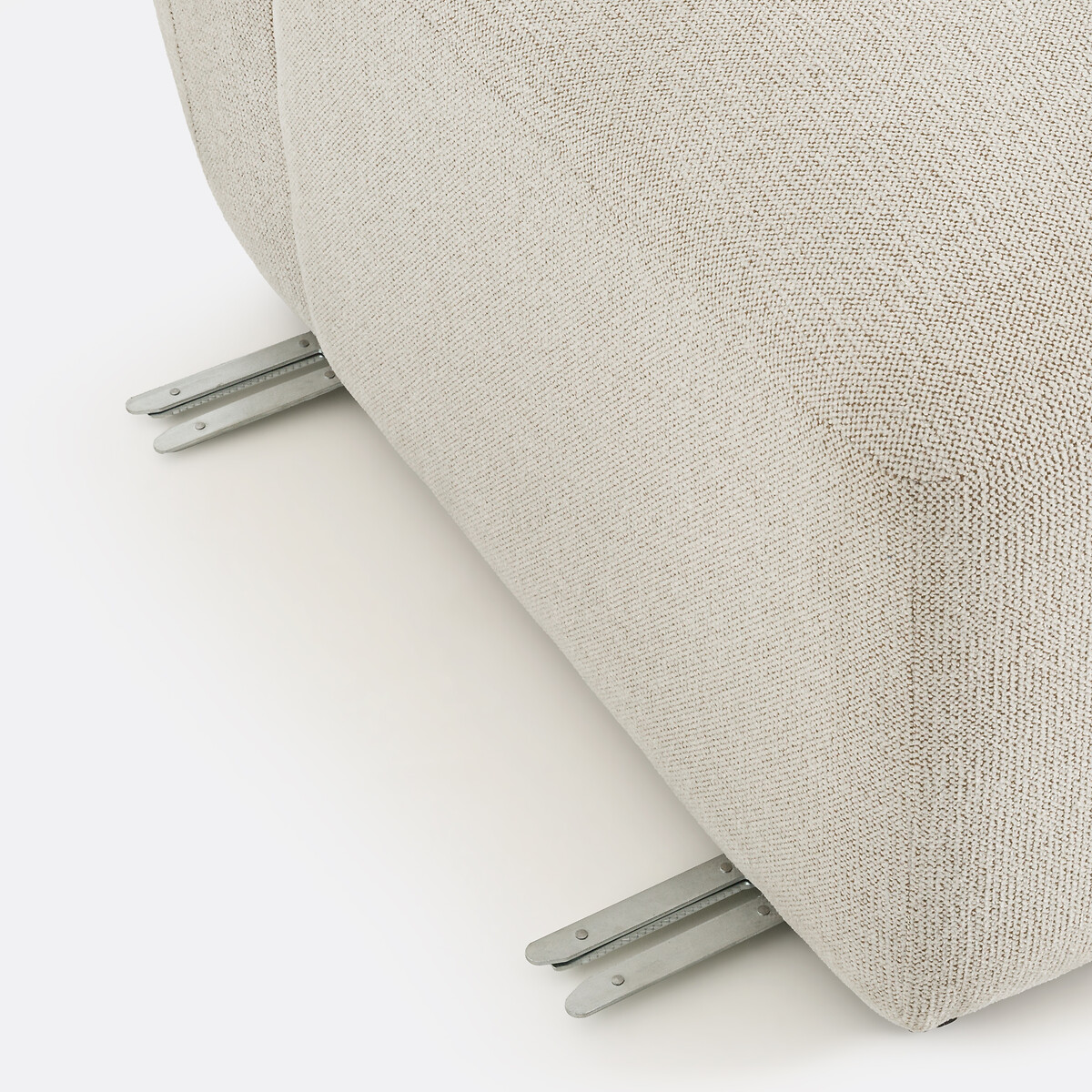 Chauffeuse modulable, en tissu texturé chiné, JASPE ecru, LA REDOUTE INTERIEURS