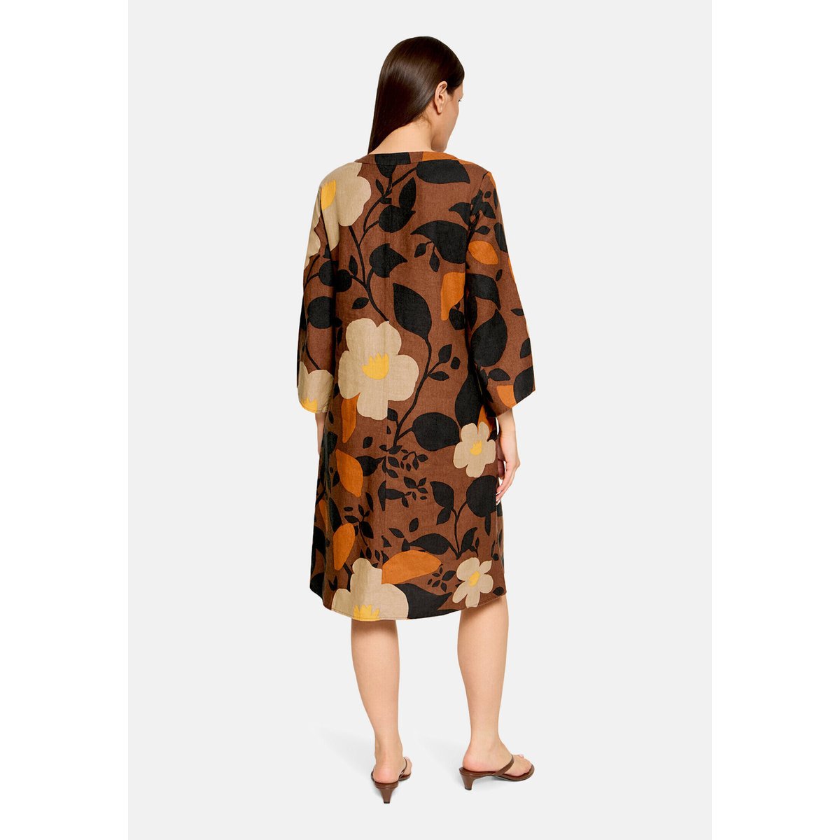 Robe tunique à motifs marron/marron, CARTOON