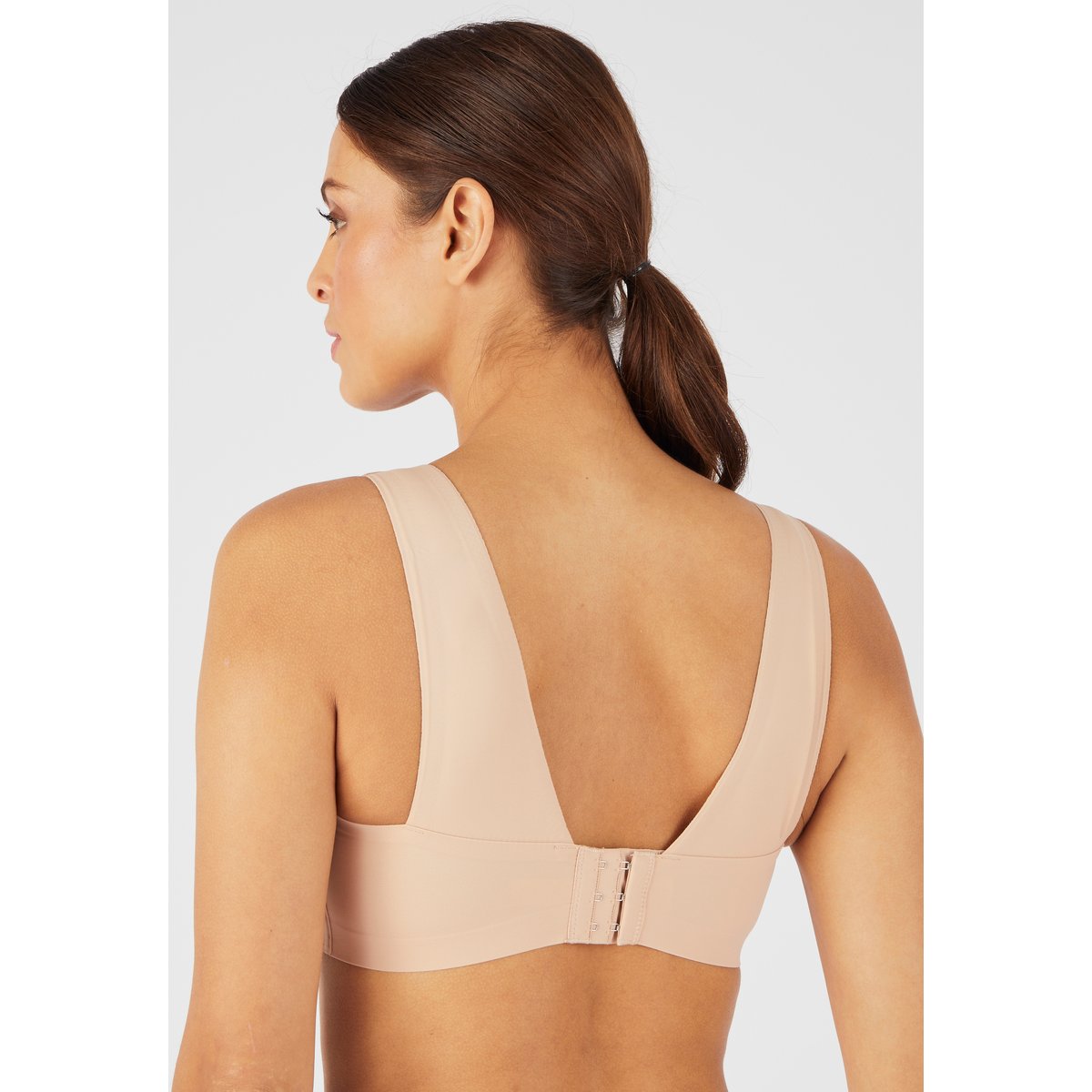 Soutien-gorge brassière sans armatures marron beige, DAMART
