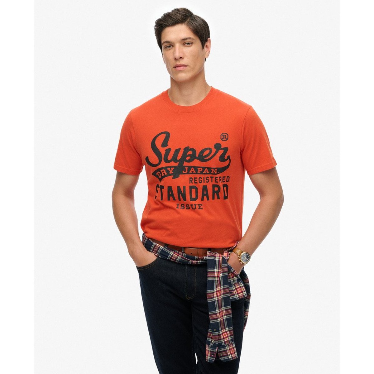 T-shirt Standard Script rouille orange denim co, SUPERDRY