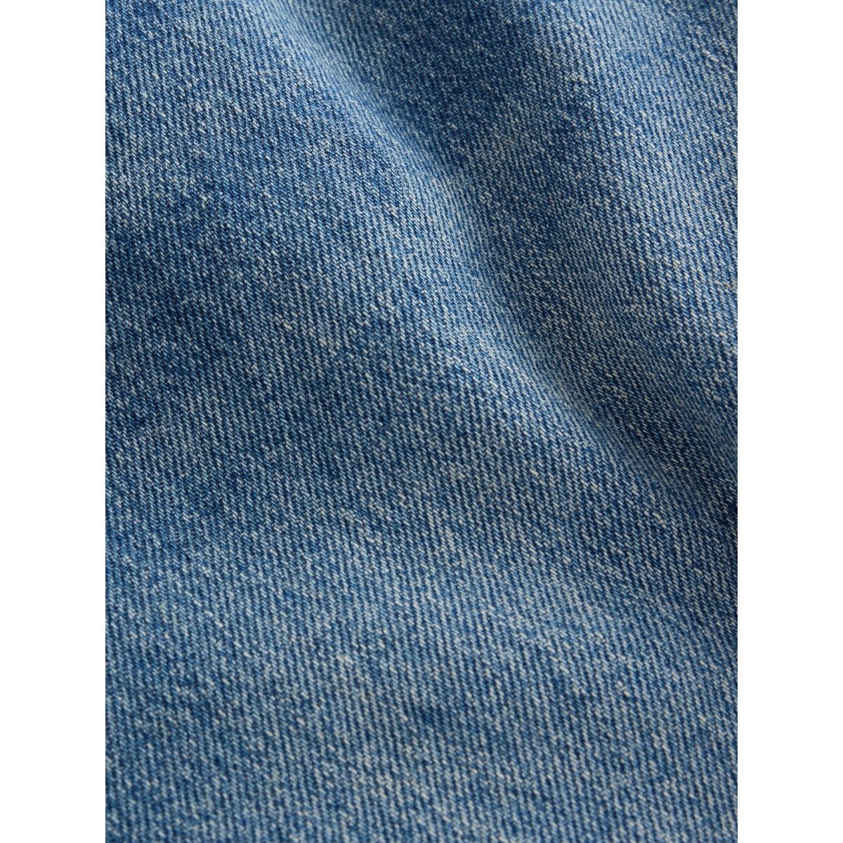 Short en jean coupe sablier bleu moyen, NEXT