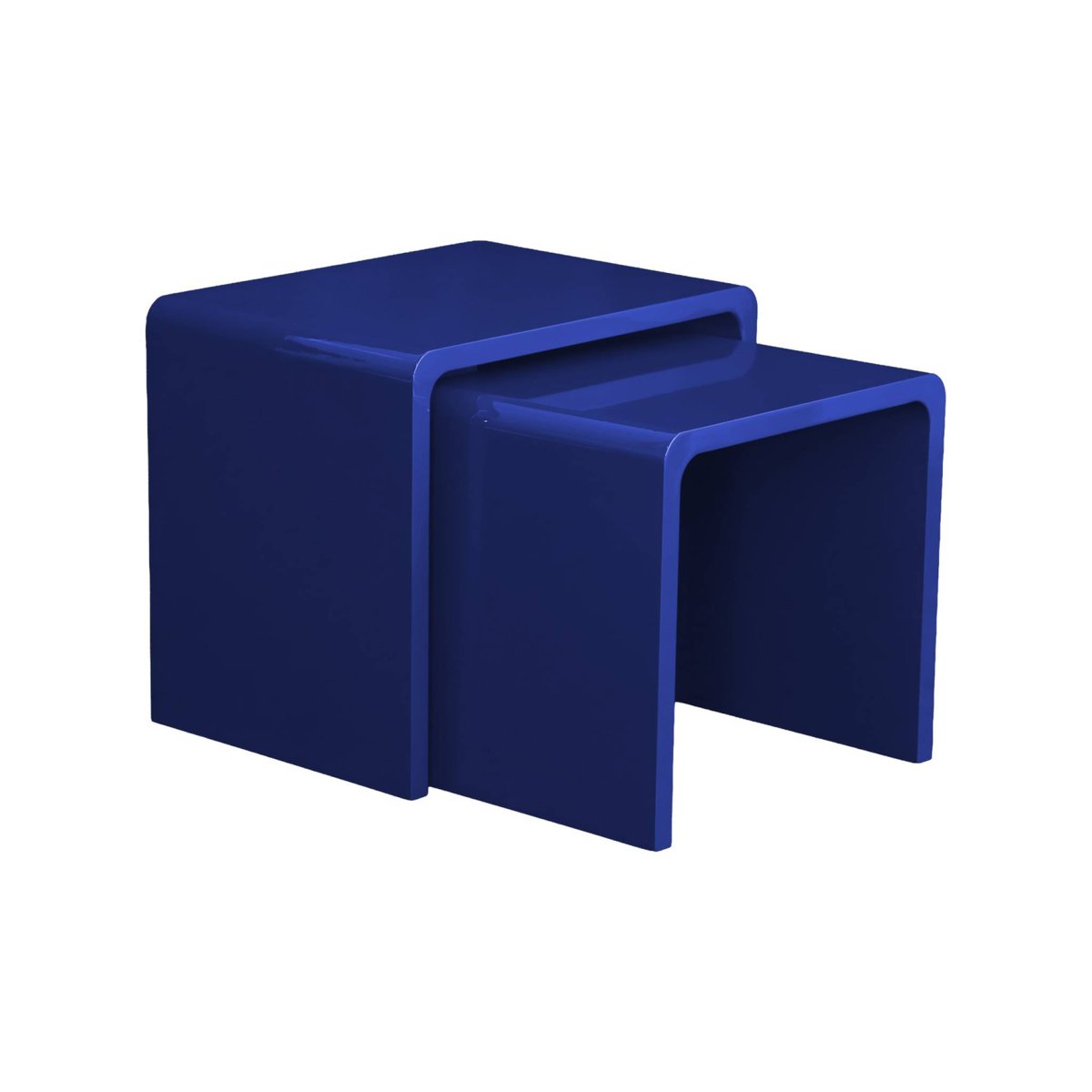 Tables gigognes finition glossy NOLA crème, SWEEEK
