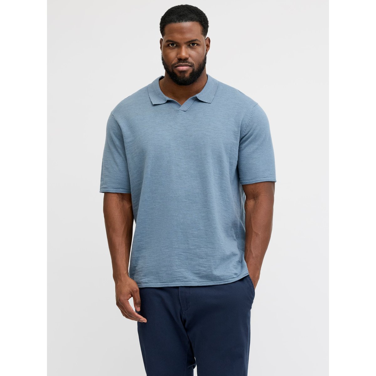 Polo grise - blue mirage, JACK & JONES