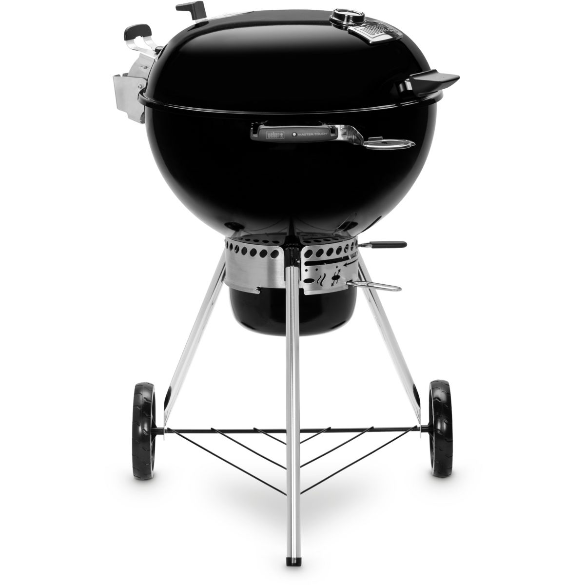 Barbecue charbon master-touch GBS premium E-5775 black sur pied 57 cm + grill GBS en fonte noir, WEBER