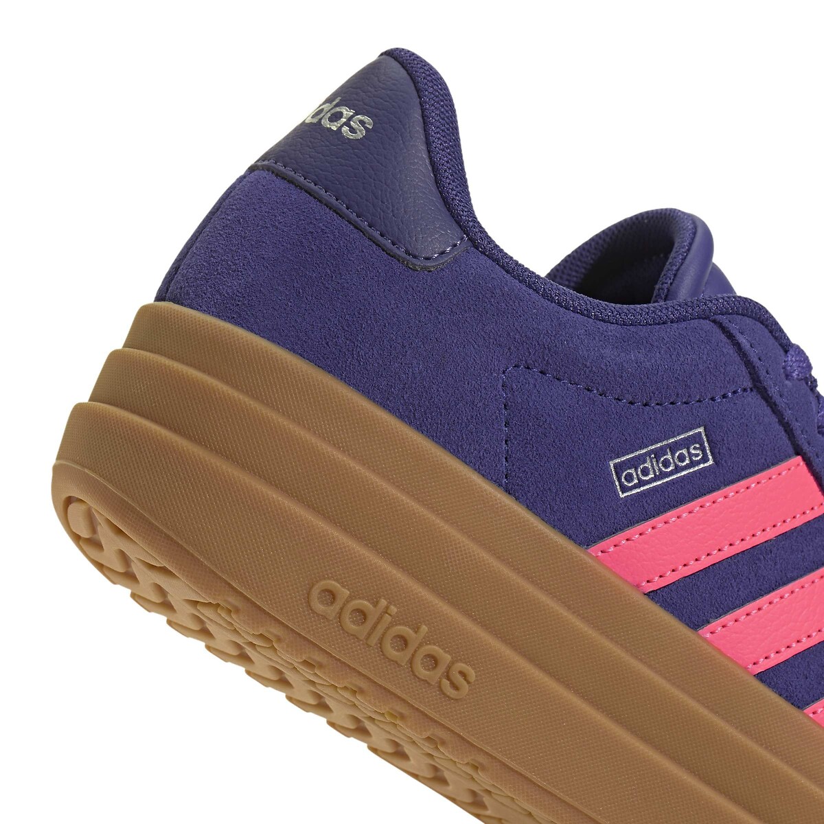 Zapatillas de piel VL COURT BOLD azul marino/rosa , ADIDAS SPORTSWEAR