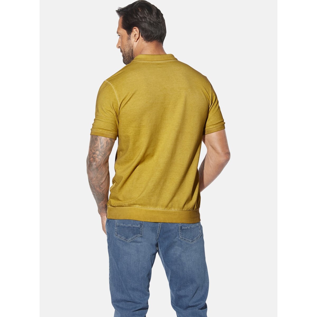 Polo MORKSTAD jaune foncé, JAN VANDERSTORM