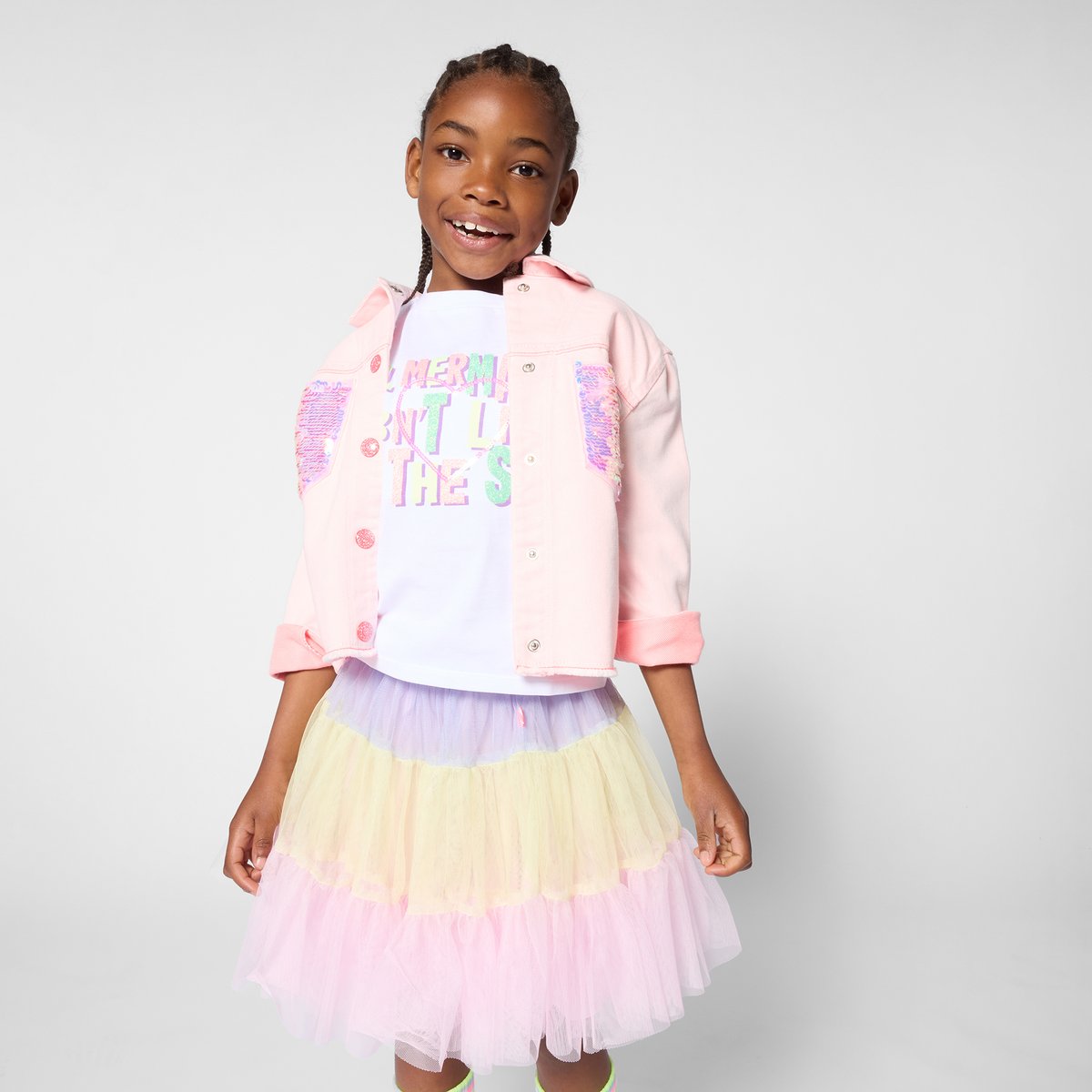 Jupon en tulle pailletÉ multico, BILLIEBLUSH