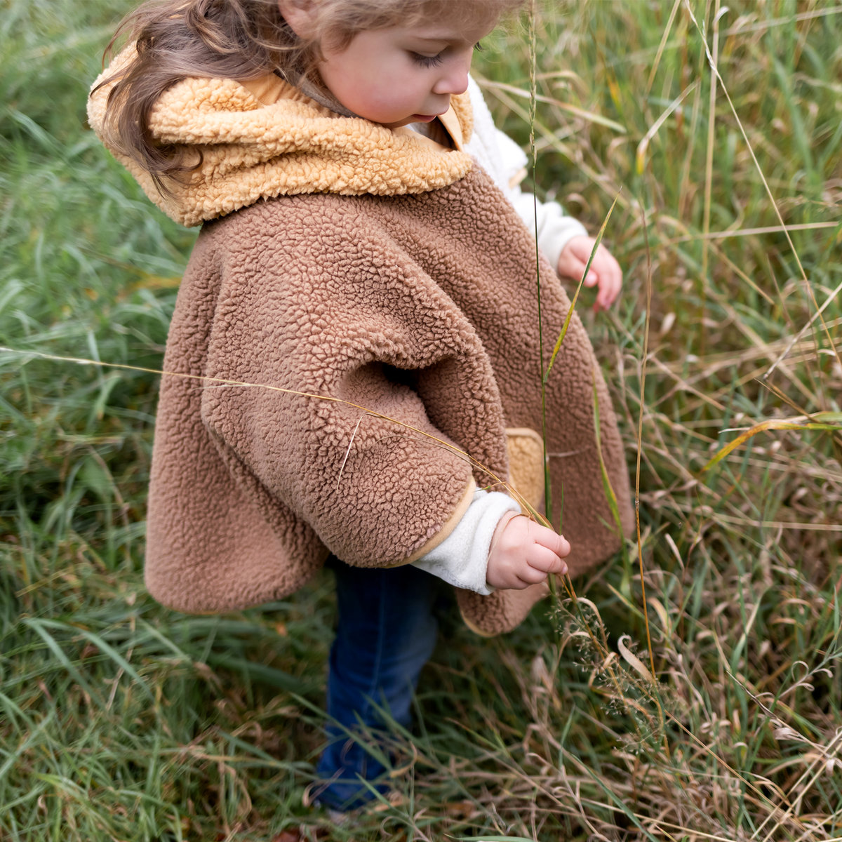 Poncho de voyage bébé pour siège auto - Teddy douillet muffin, BEMINI