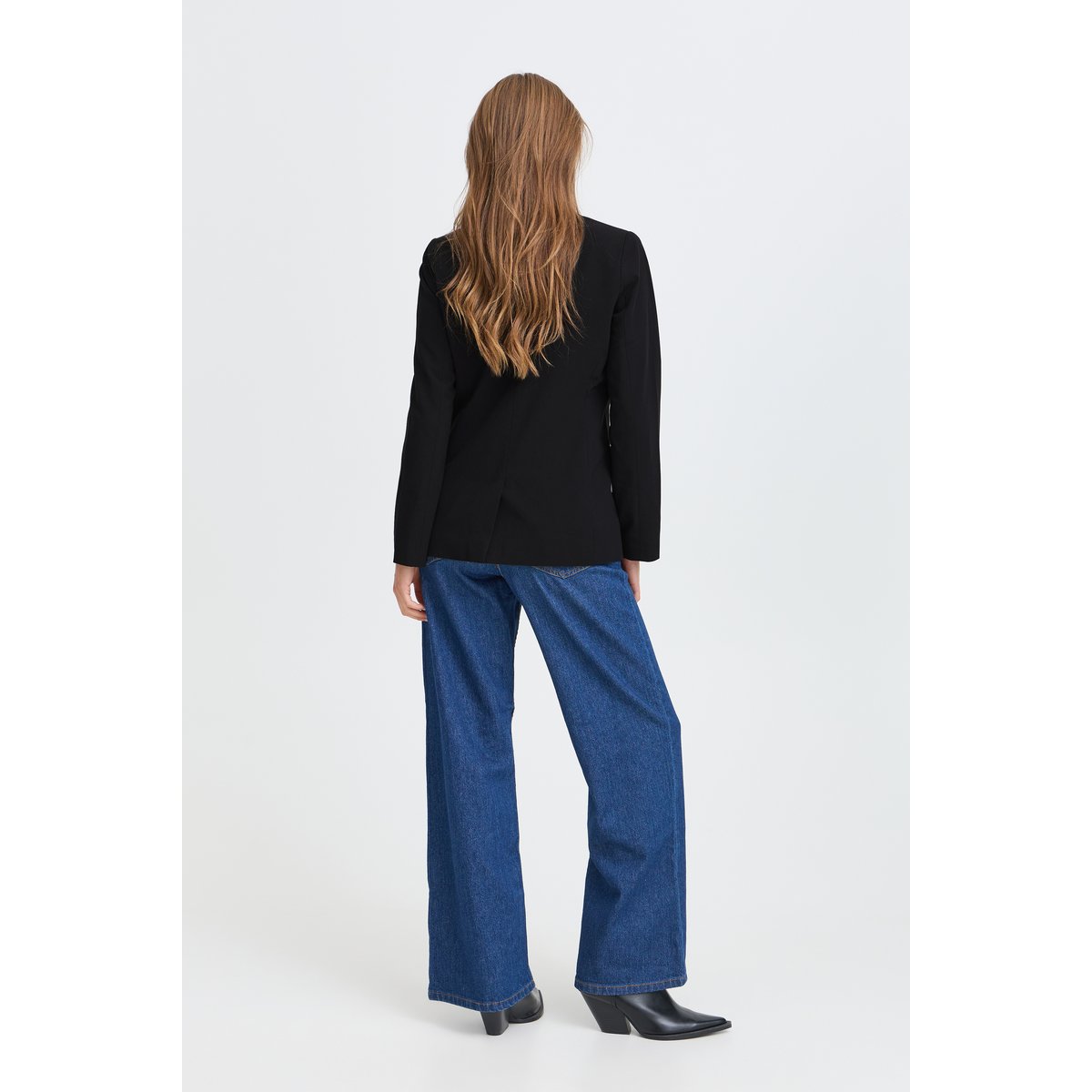 Blazer coupe classique, manches longues noir, B.YOUNG