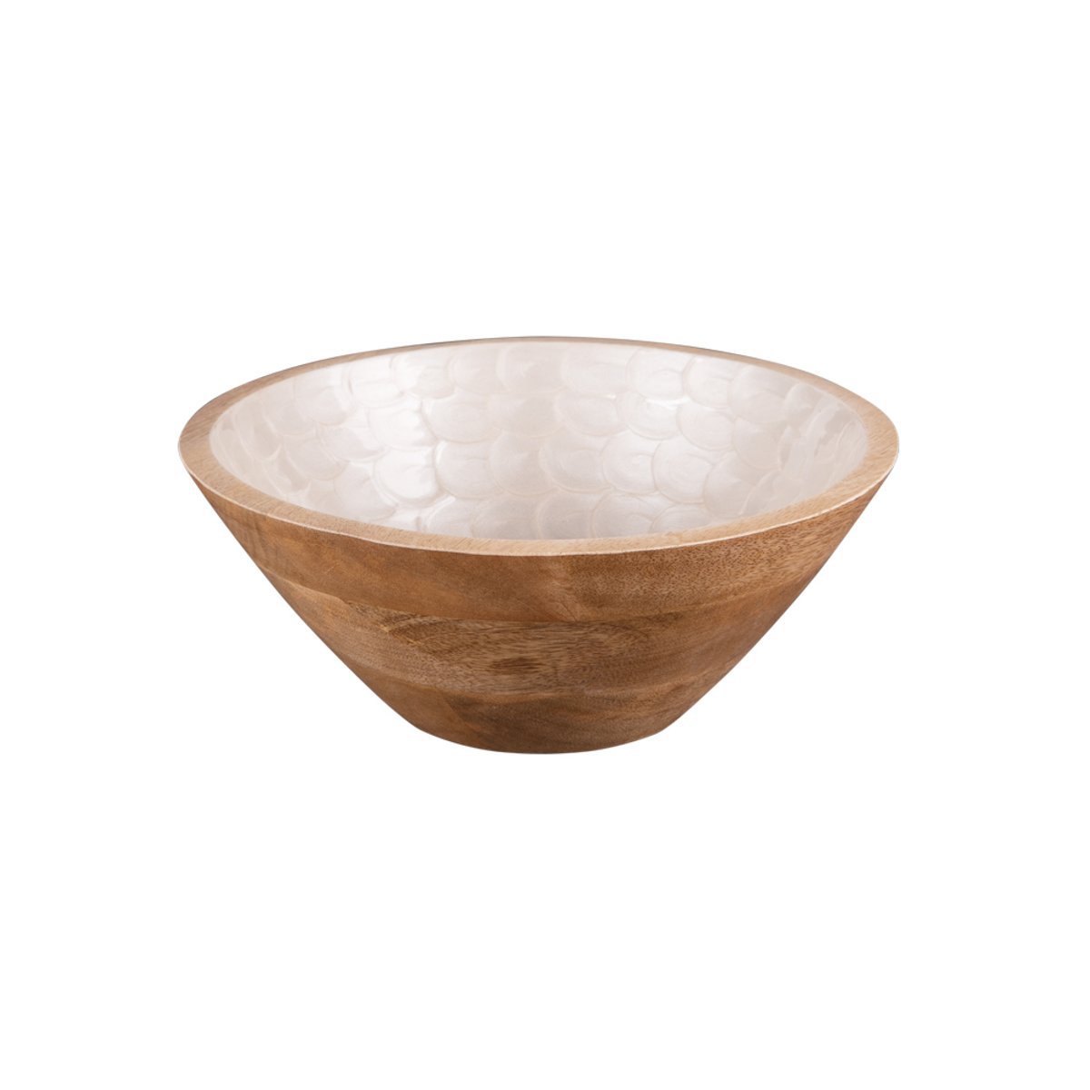 Saladier Venus en manguier 30 cm - VENUS blanc, TABLE PASSION