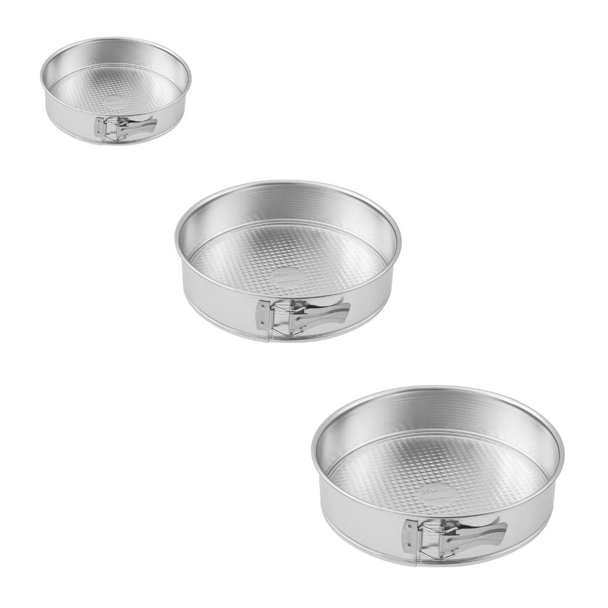 Set de 3 moules à manqué à charnière SILVER gris, ZENKER