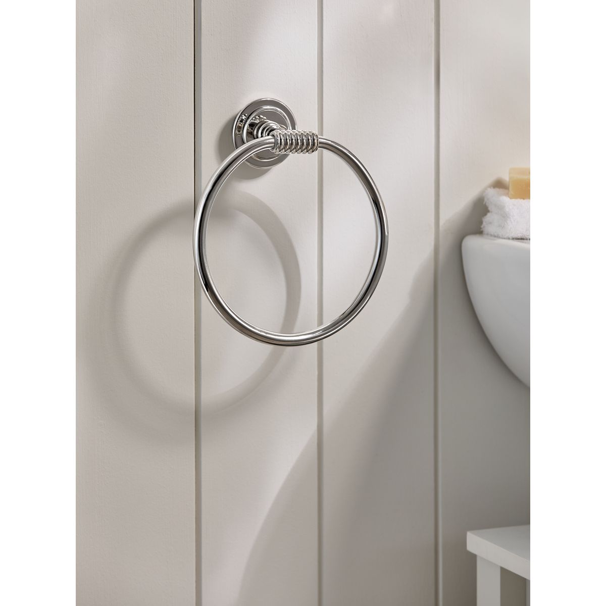 Anneau porte-serviettes carolina chrome, NEXT