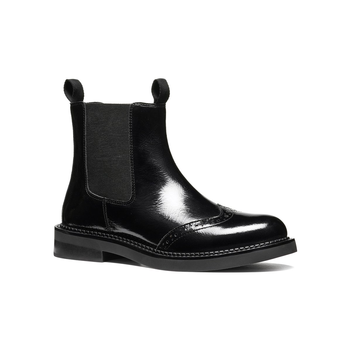 Bottines chelsea en cuir, SERILDA noir, GEOX