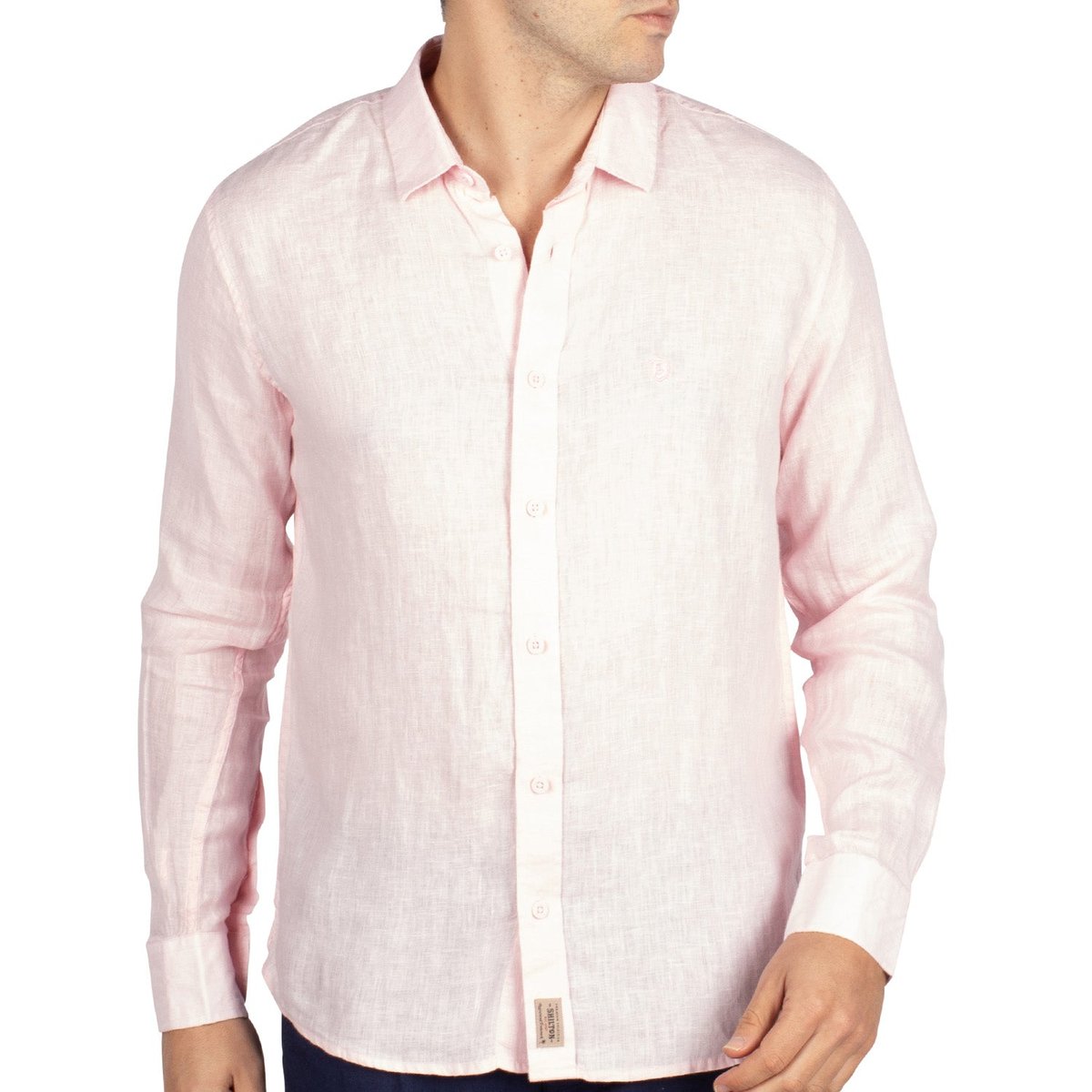 Chemise en lin natural rose, SHILTON