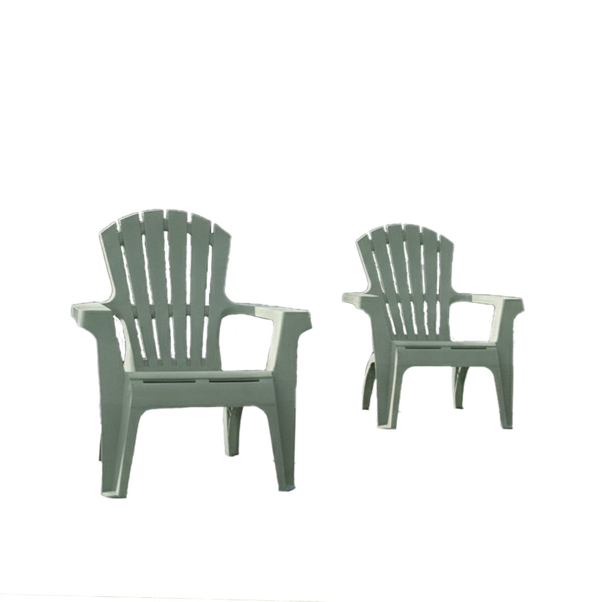 Lot de 2 fauteuils ADIRONDACK vert, WILSA GARDEN