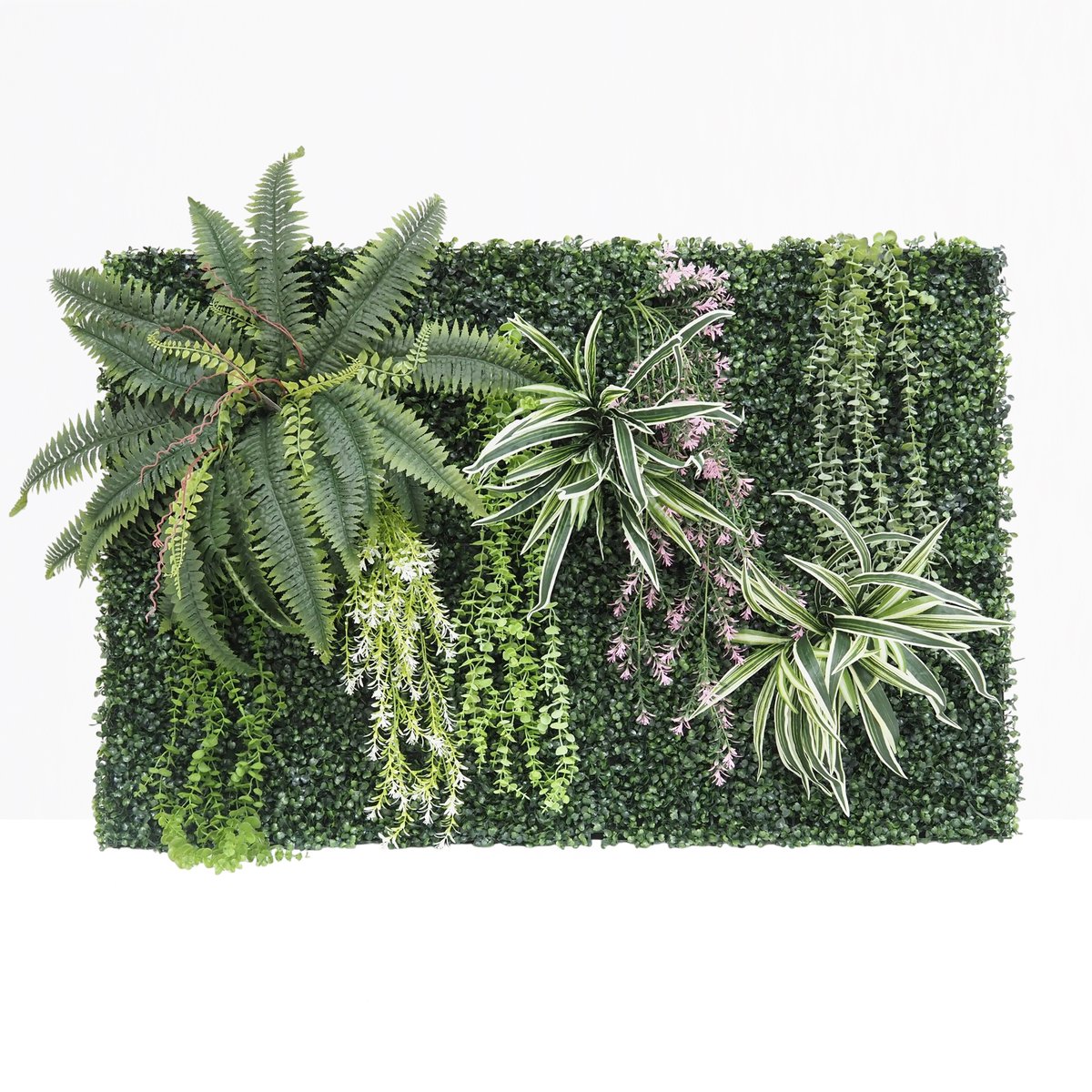 Mur végétal artificiel en kit DIY 120x80cm N 3 vert, LIGNE DECO