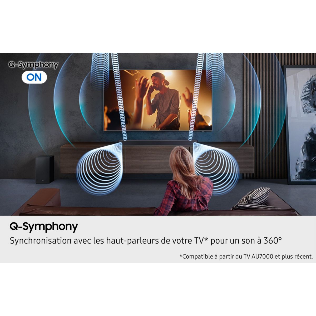 Barre de son HW-Q610F noire, SAMSUNG