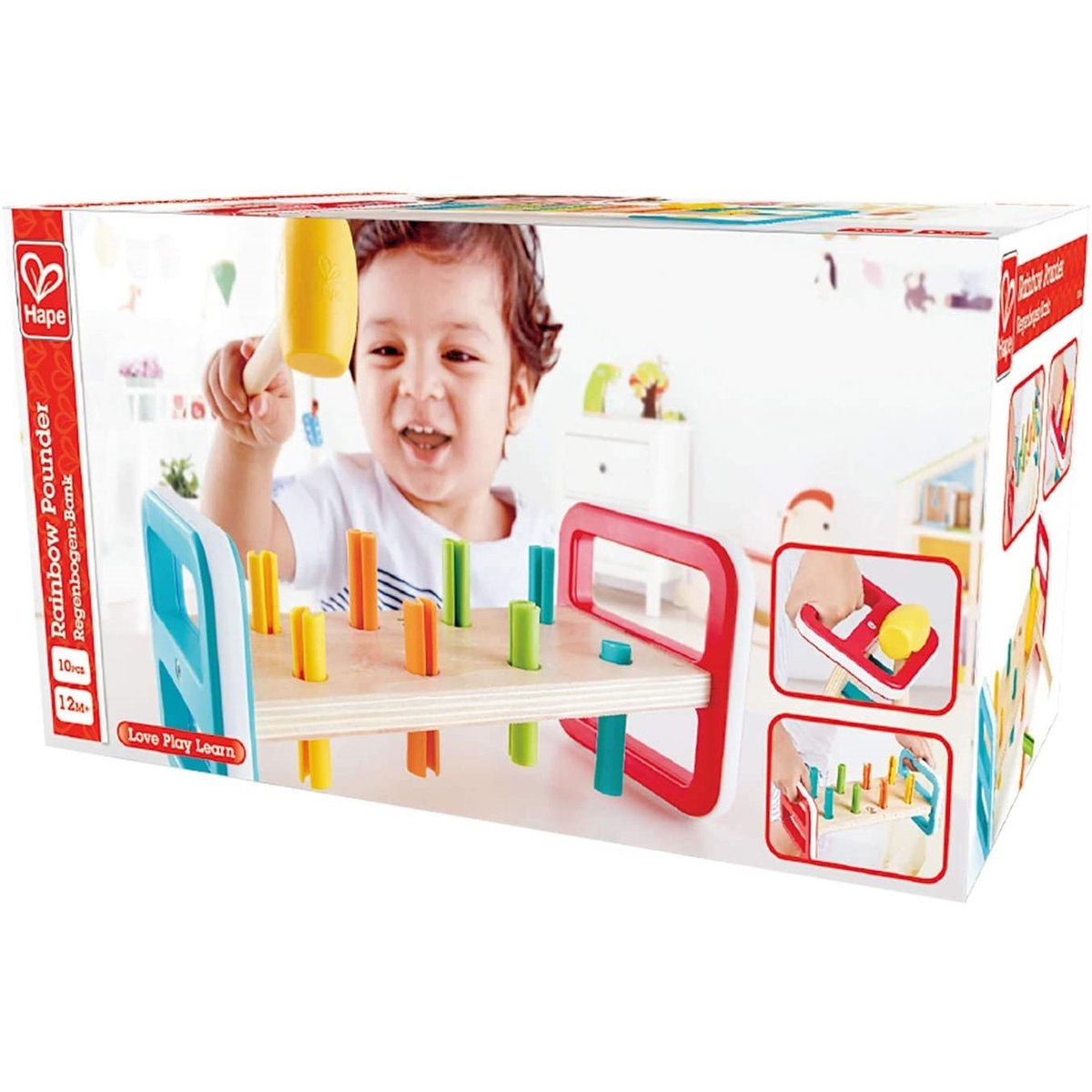 Banc à marteler arc-en-cie multicolore, HAPE