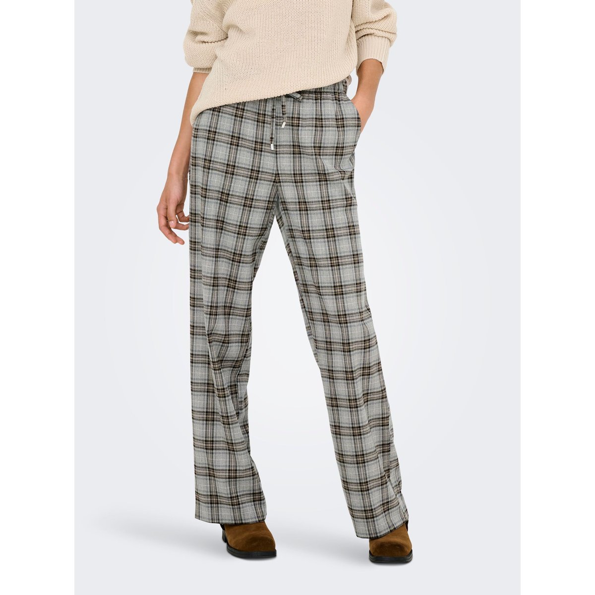 Pantalon medium grey melange, ONLY