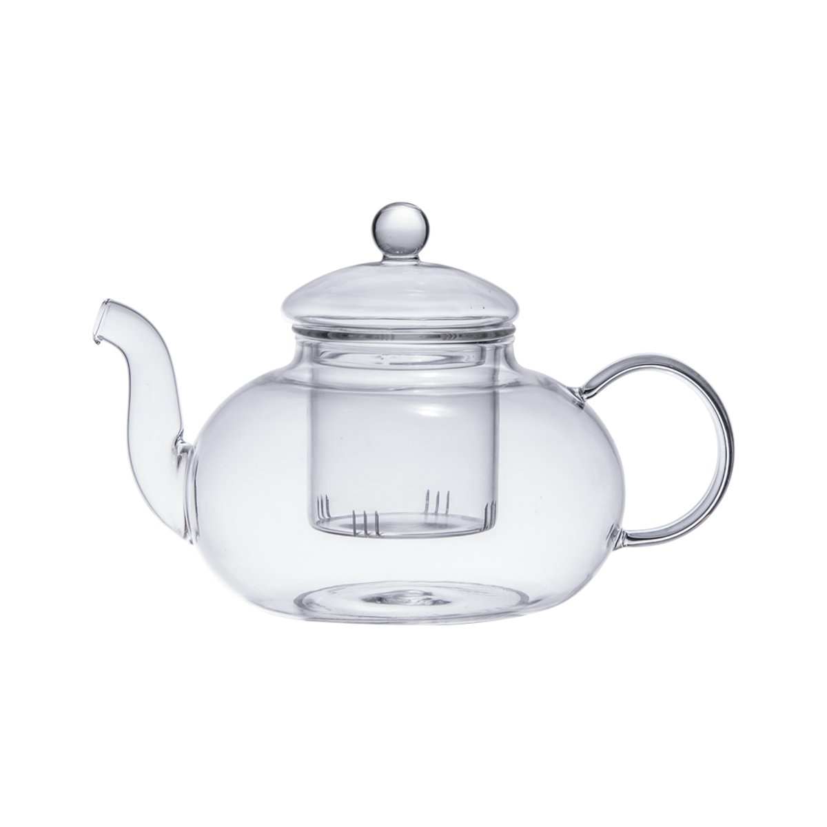 Théière 1 l Ceylan en verre borosilicate transparent / cristal, TABLE PASSION
