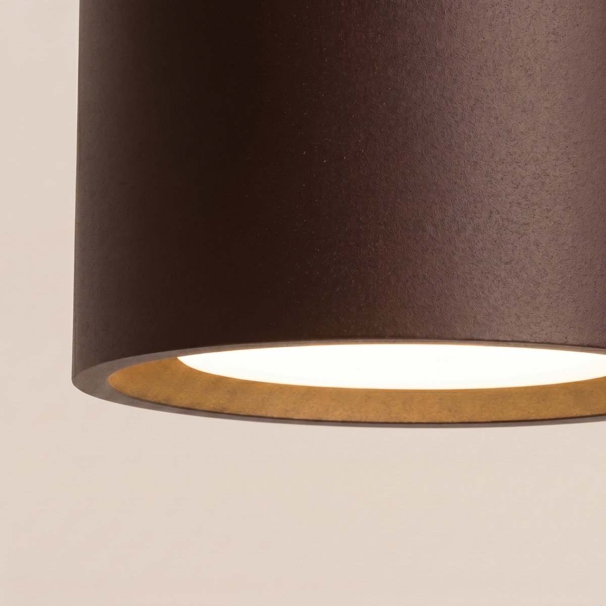Plafonnier Aluminium Marron Gx53 1 MODO marron, EDEN