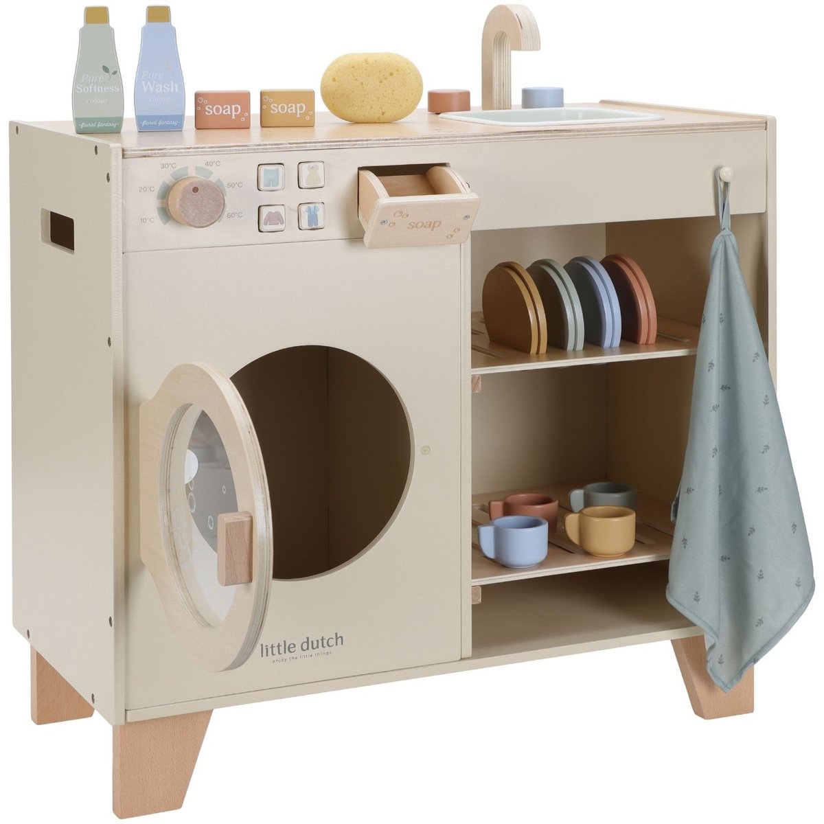 Machine à laver beige, LITTLE DUTCH