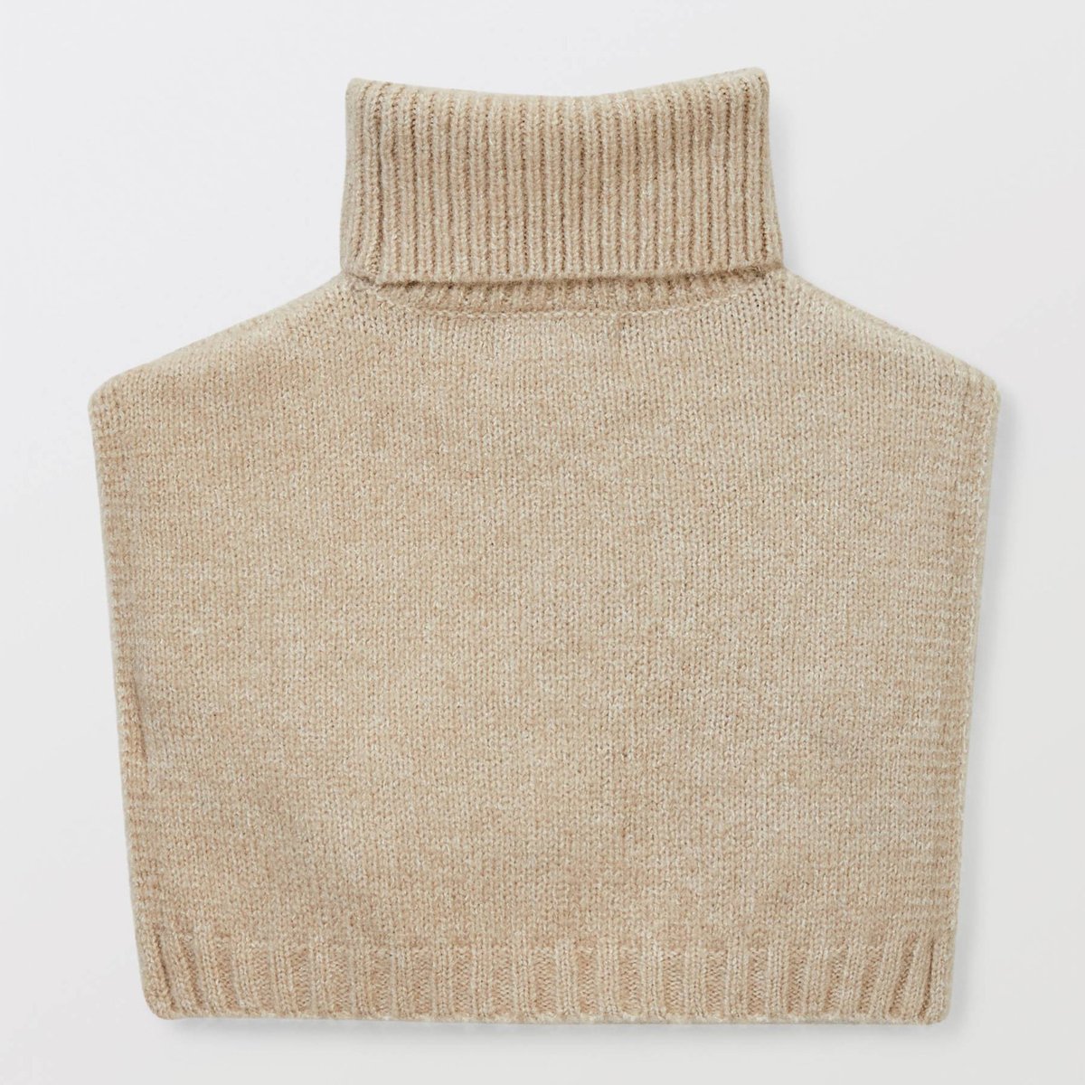 Plastron en maille torsadée beige, BOUT'CHOU