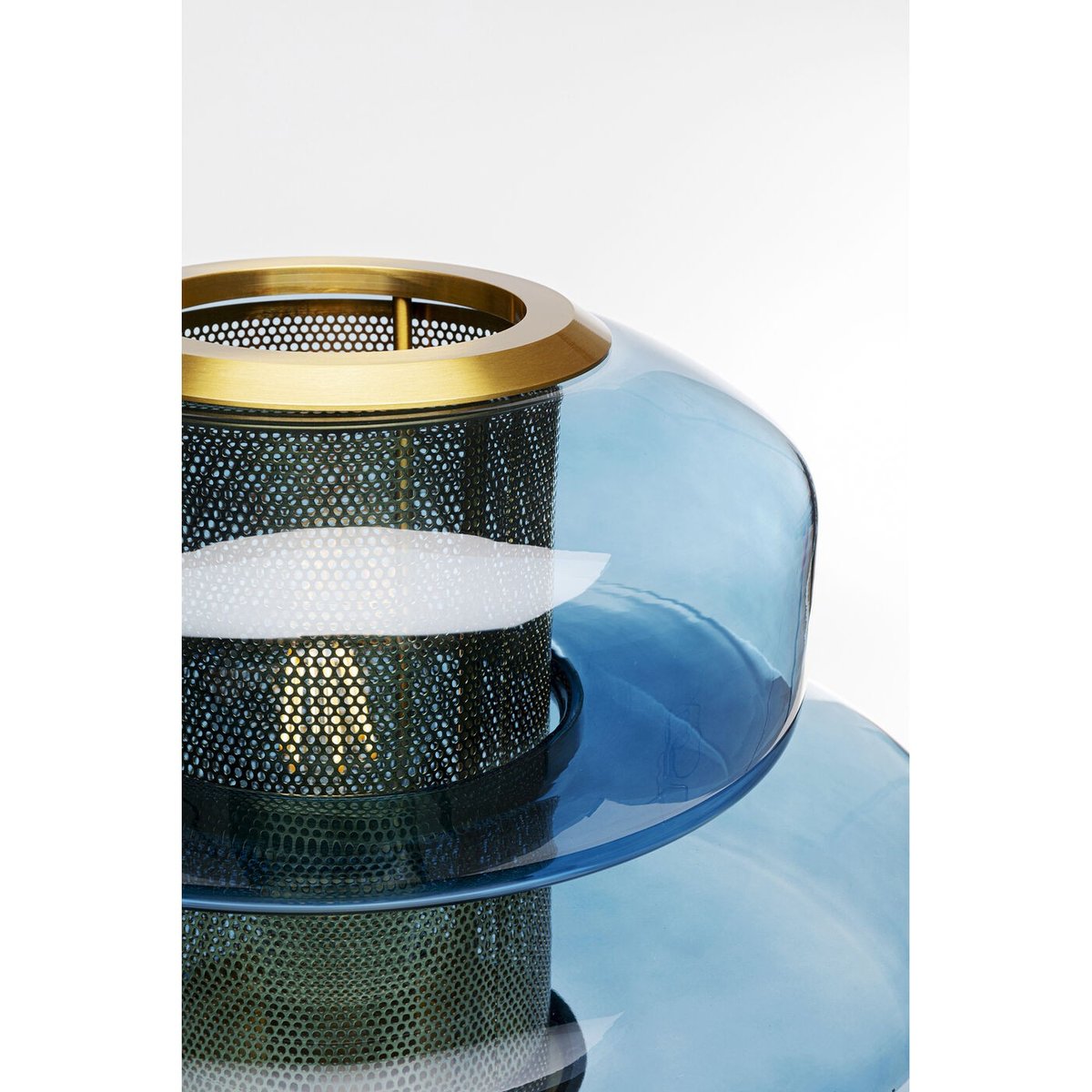 Lampe en verre, ARCADIA bleu, KARE DESIGN
