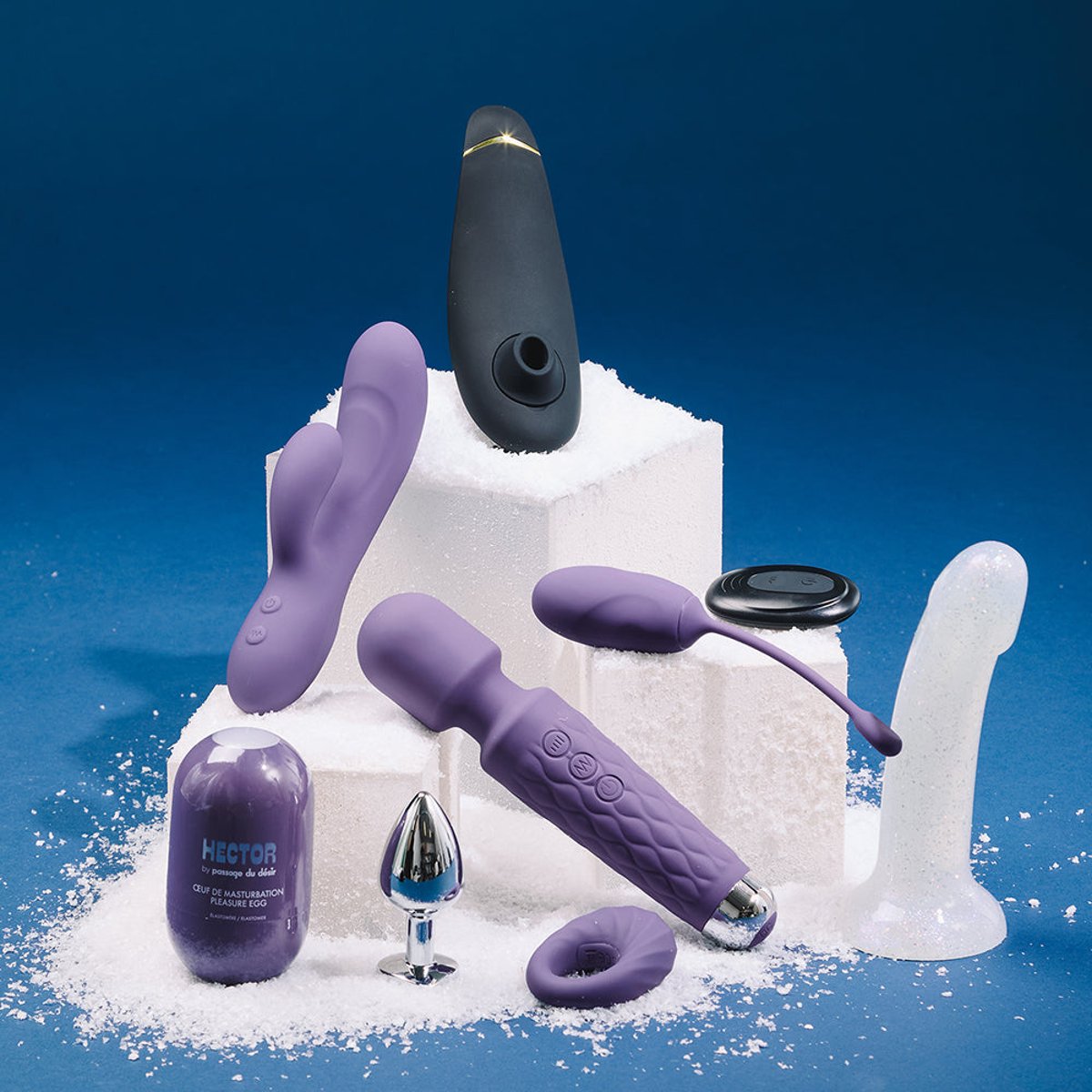 Stimulateur Clitoridien Womanizer Premium 2 Calendrier de l'Avent violet, PASSAGE DU DESIR