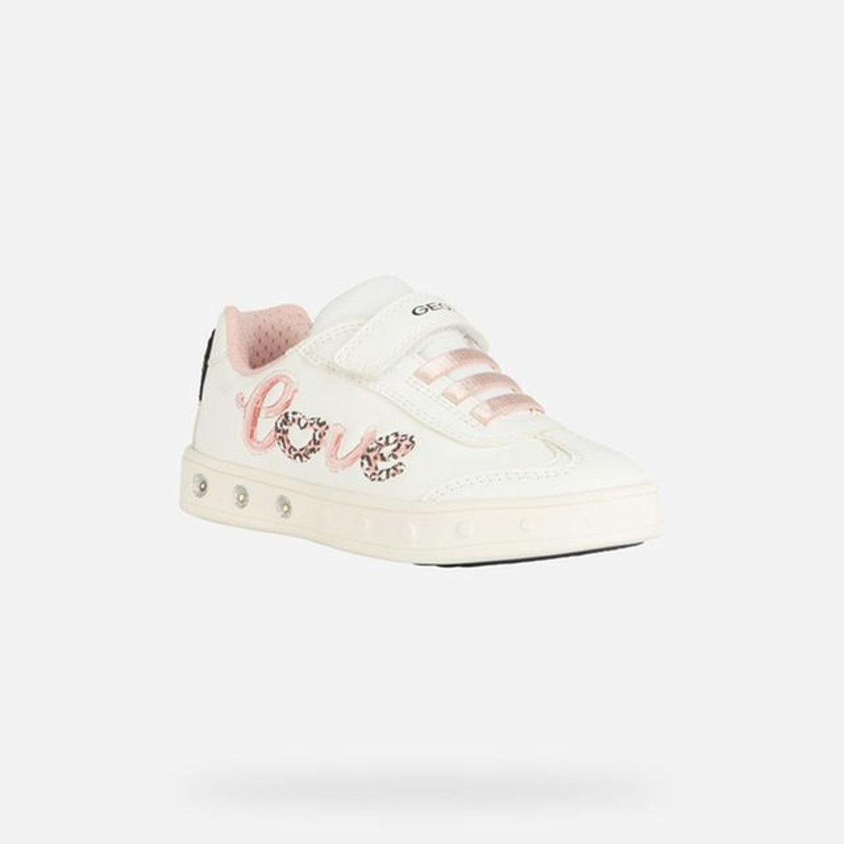 Baskets  J SKYLIN blanc/rose clair, GEOX