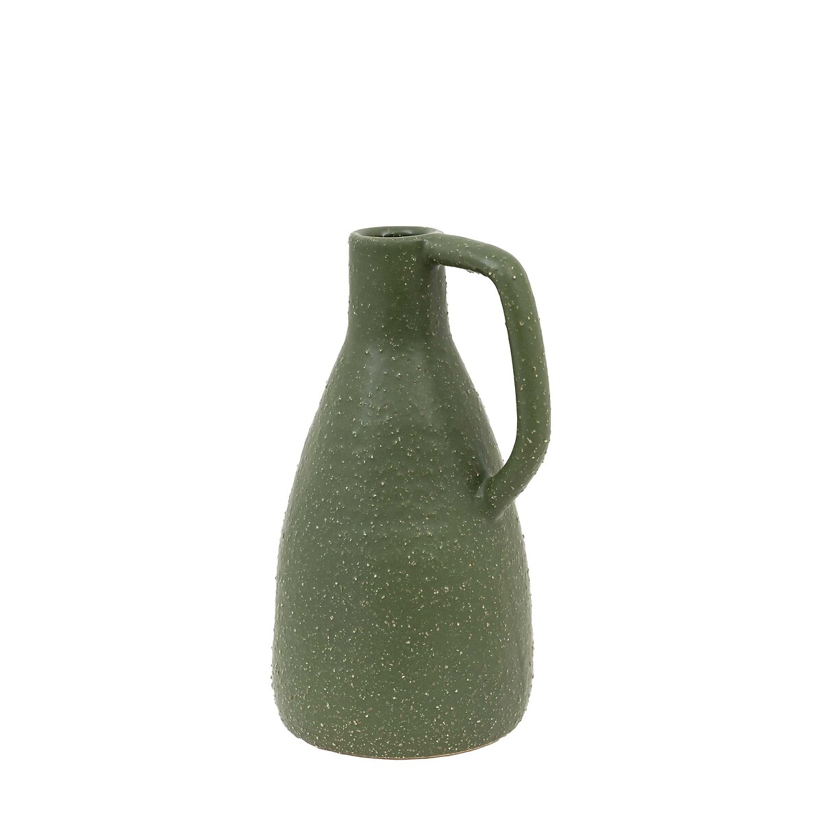 25cm Ceramic Vase with Handle green, ÉDITÉ