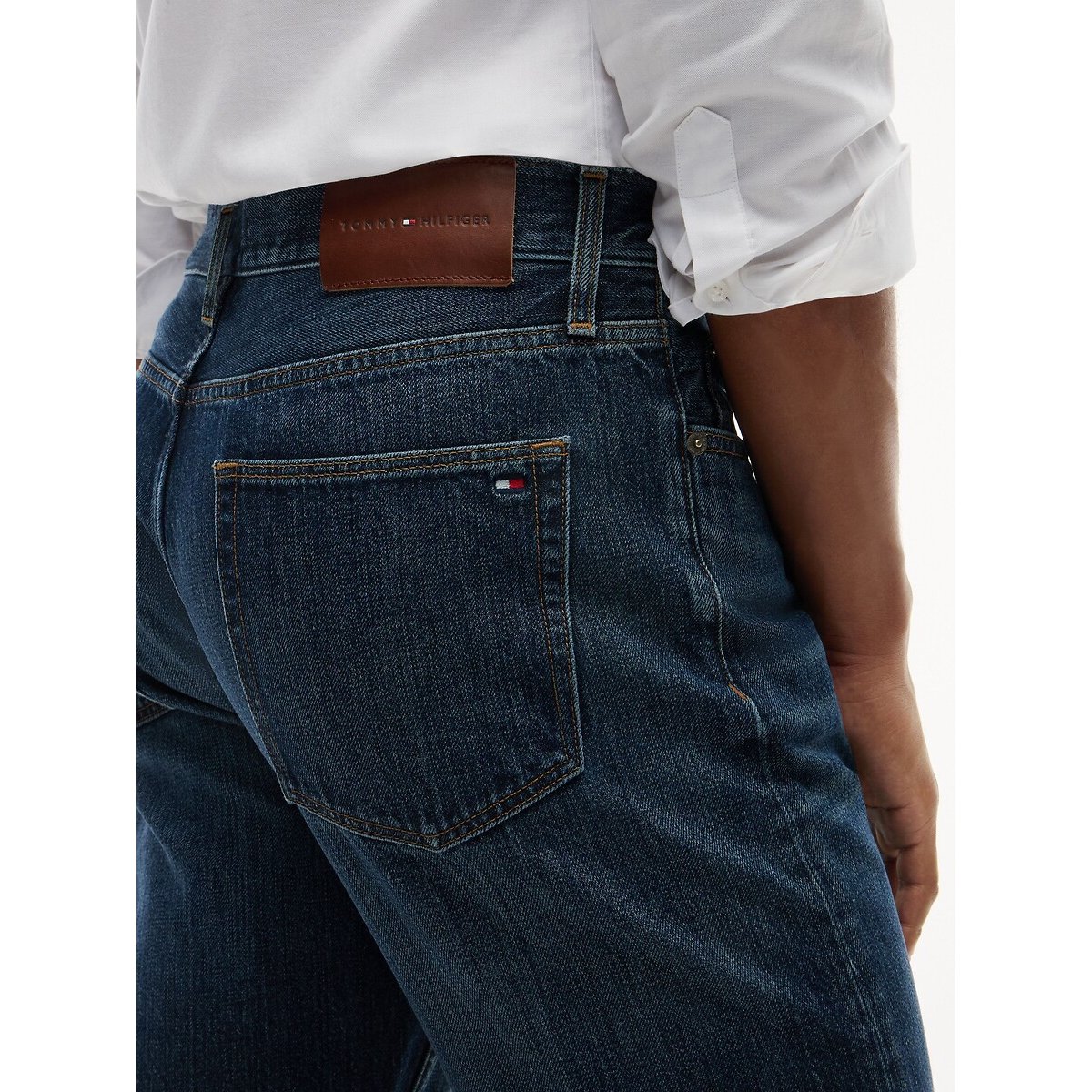 Jean droit bleu denim, TOMMY HILFIGER