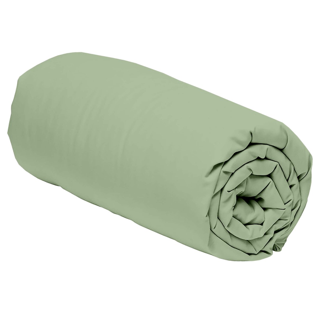 Drap housse percale bonnet 30 vert, TERRE DE NUIT