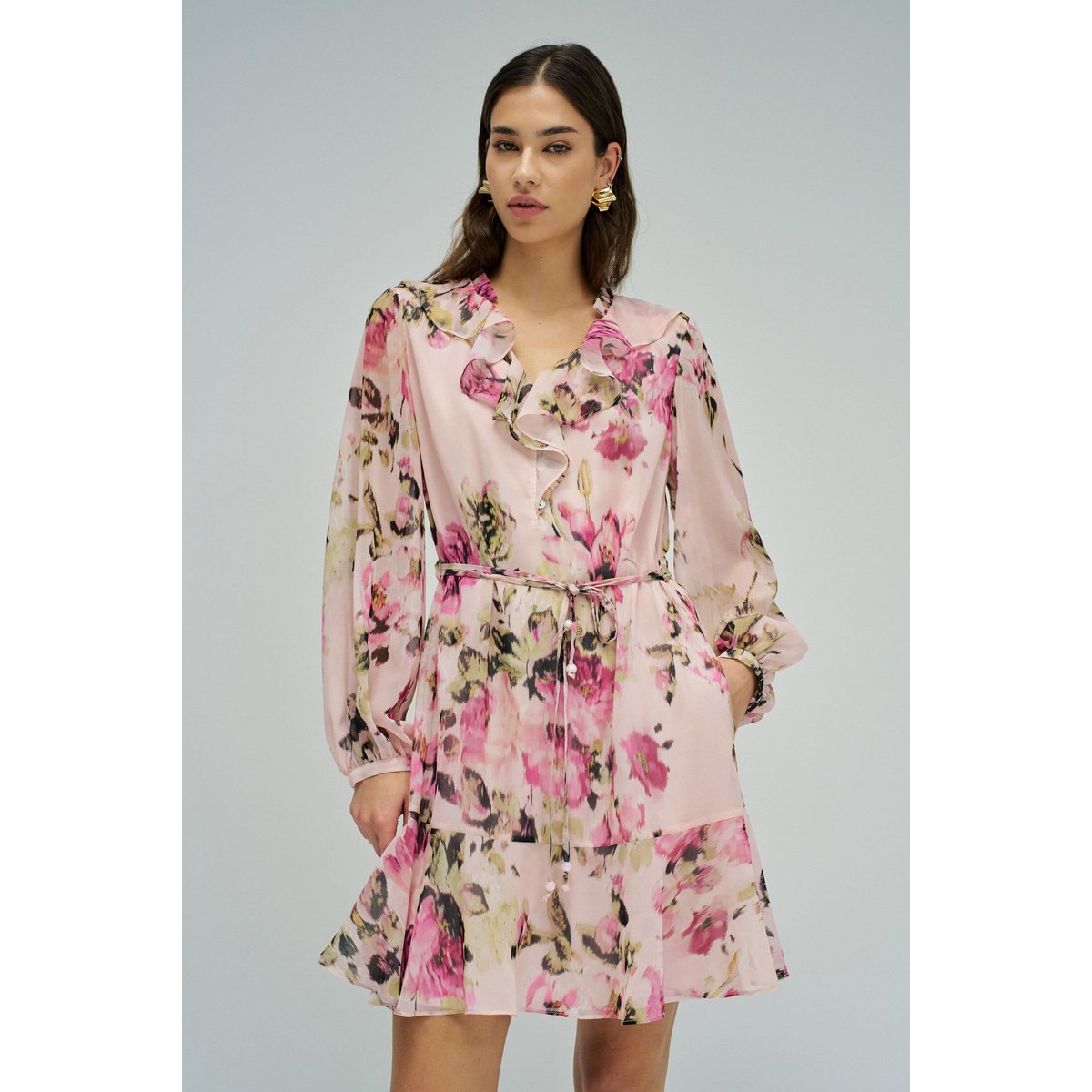 ROBE À MOTIF FLORAL rose, SALSA JEANS
