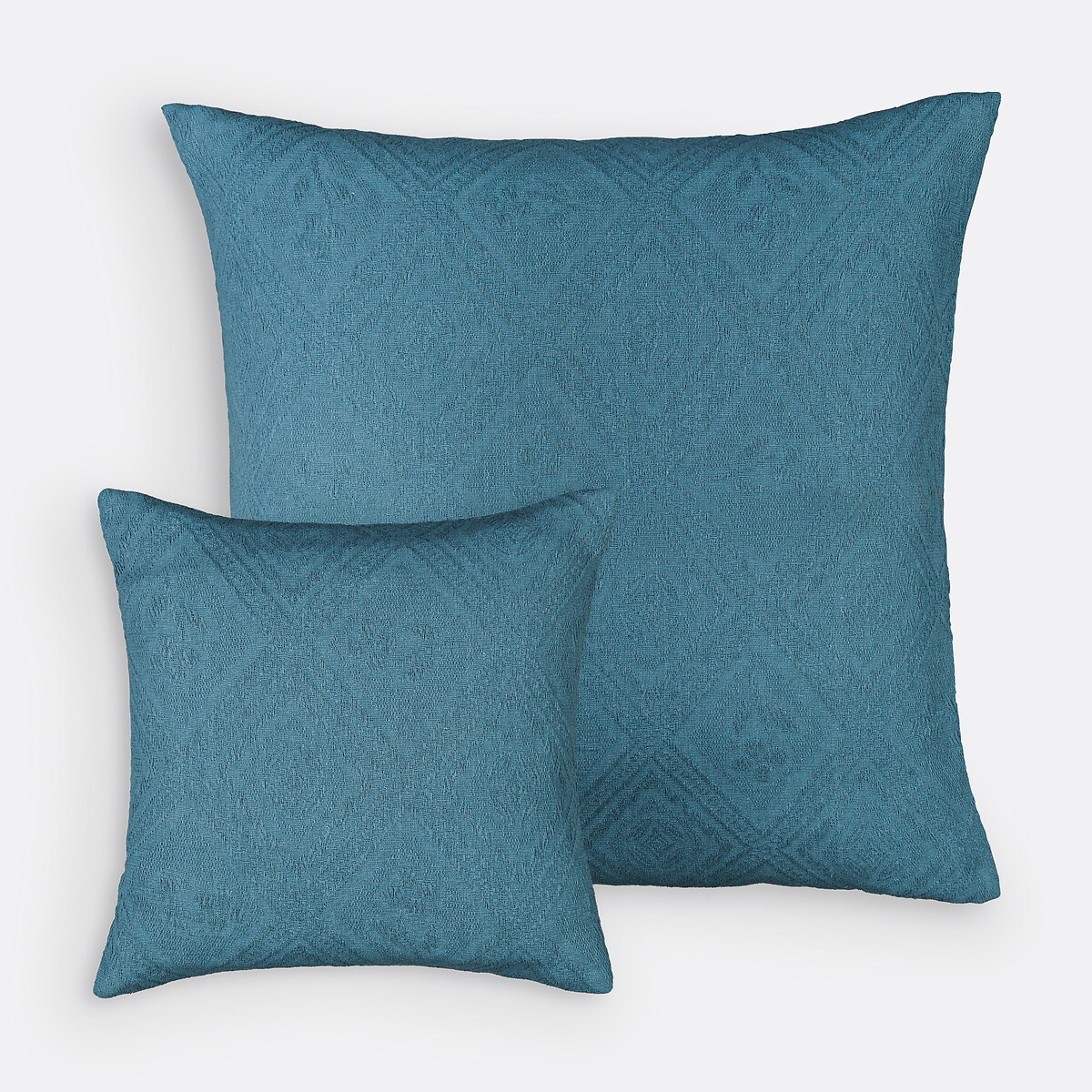 Housse de coussin coton jacquard, Indo bleu indien, LA REDOUTE INTERIEURS