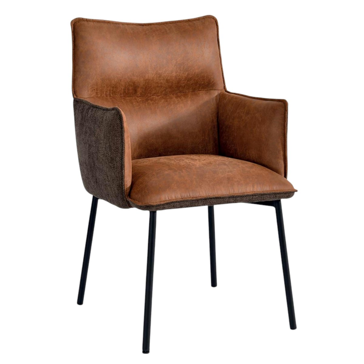 Chaise de table avec accoudoirs (lot de 2) KERALA marron, PIER IMPORT