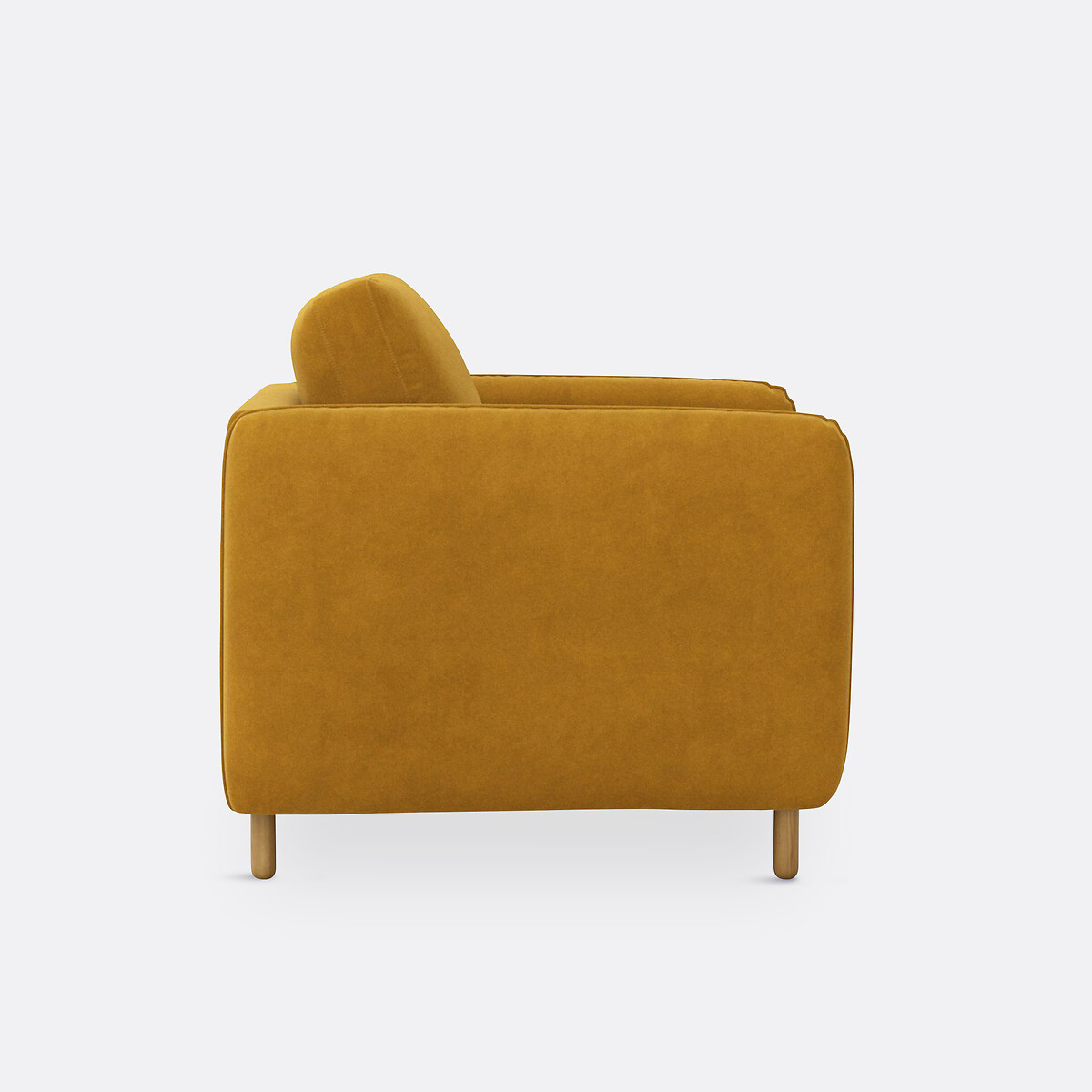 Fauteuil velours, Lomeo ocre, LA REDOUTE INTERIEURS
