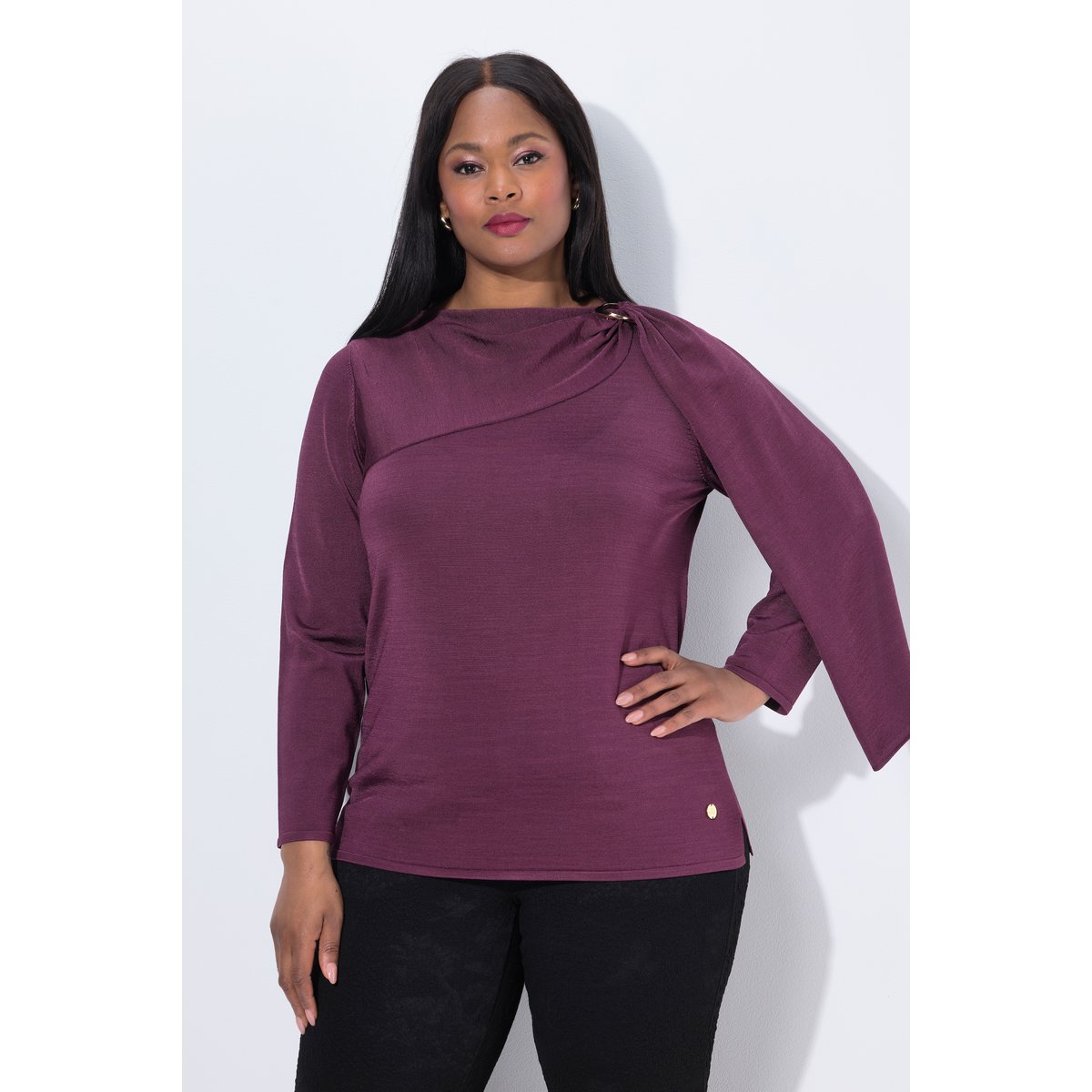 Pull à col rond et manches longues baie, ULLA POPKEN