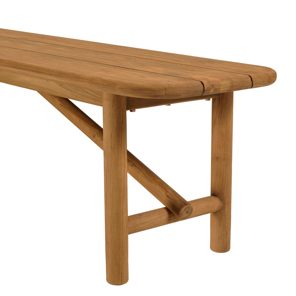 Banc de jardin 180 cm en teck recyclé ORIA bois naturel, PIER IMPORT