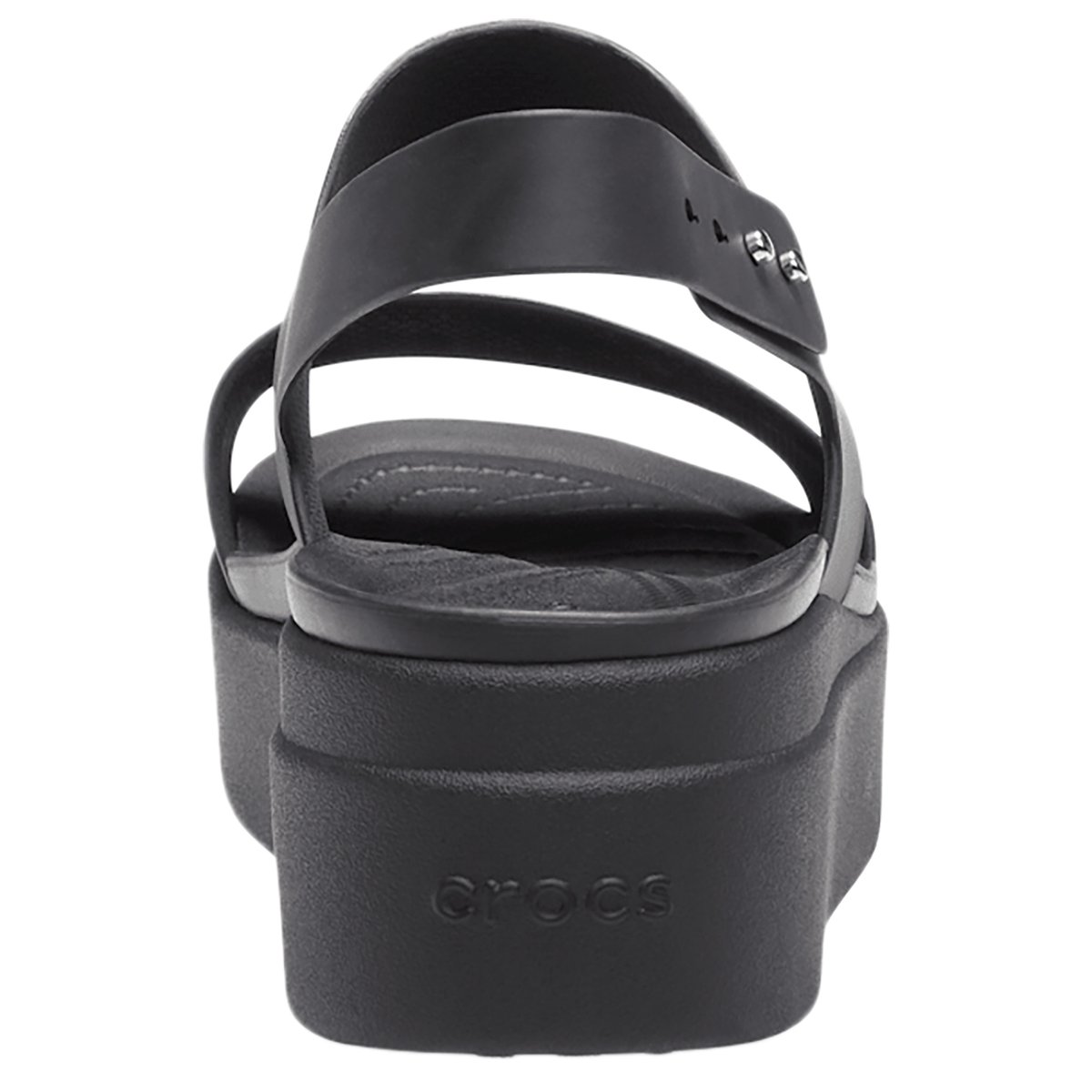 Sandales compensées Brooklyn noir mat, CROCS
