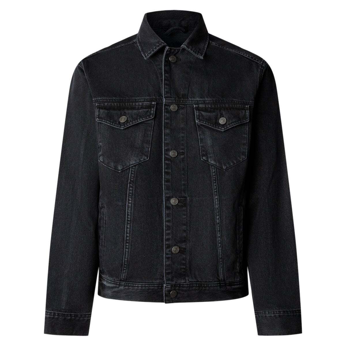 Veste Coupe Regular En Denim noir profond délavé, PEPE JEANS