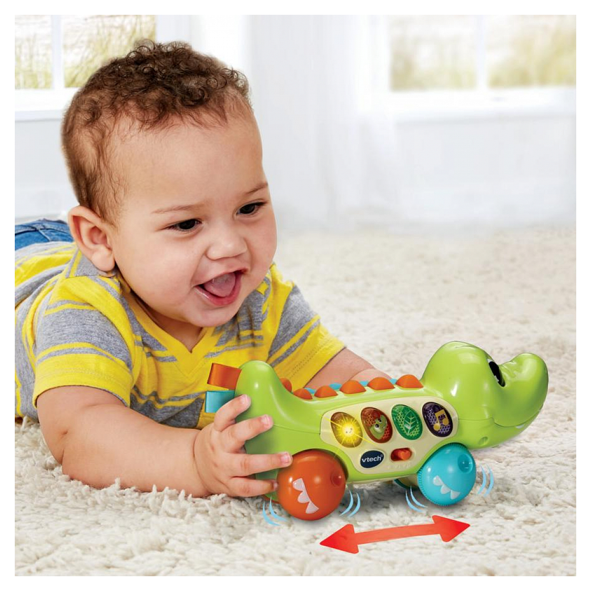 Rouli croco rigolo - Crocodile interactif couleur unique, VTECH