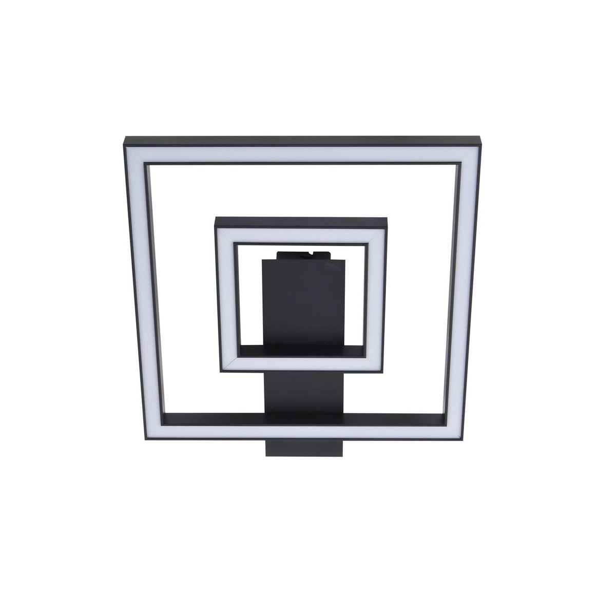 Plafonnier en aluminium moderneLED, Madamo noir, LINDBY