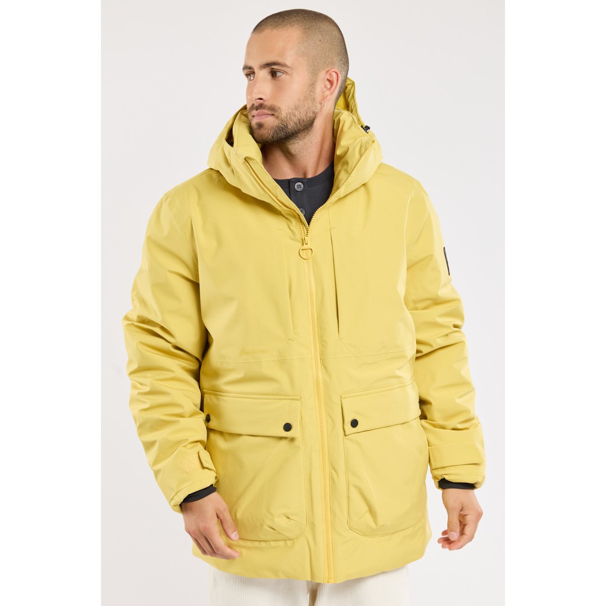 Parka courte en polyester recyclé HARDWOOD ambre, BERMUDES